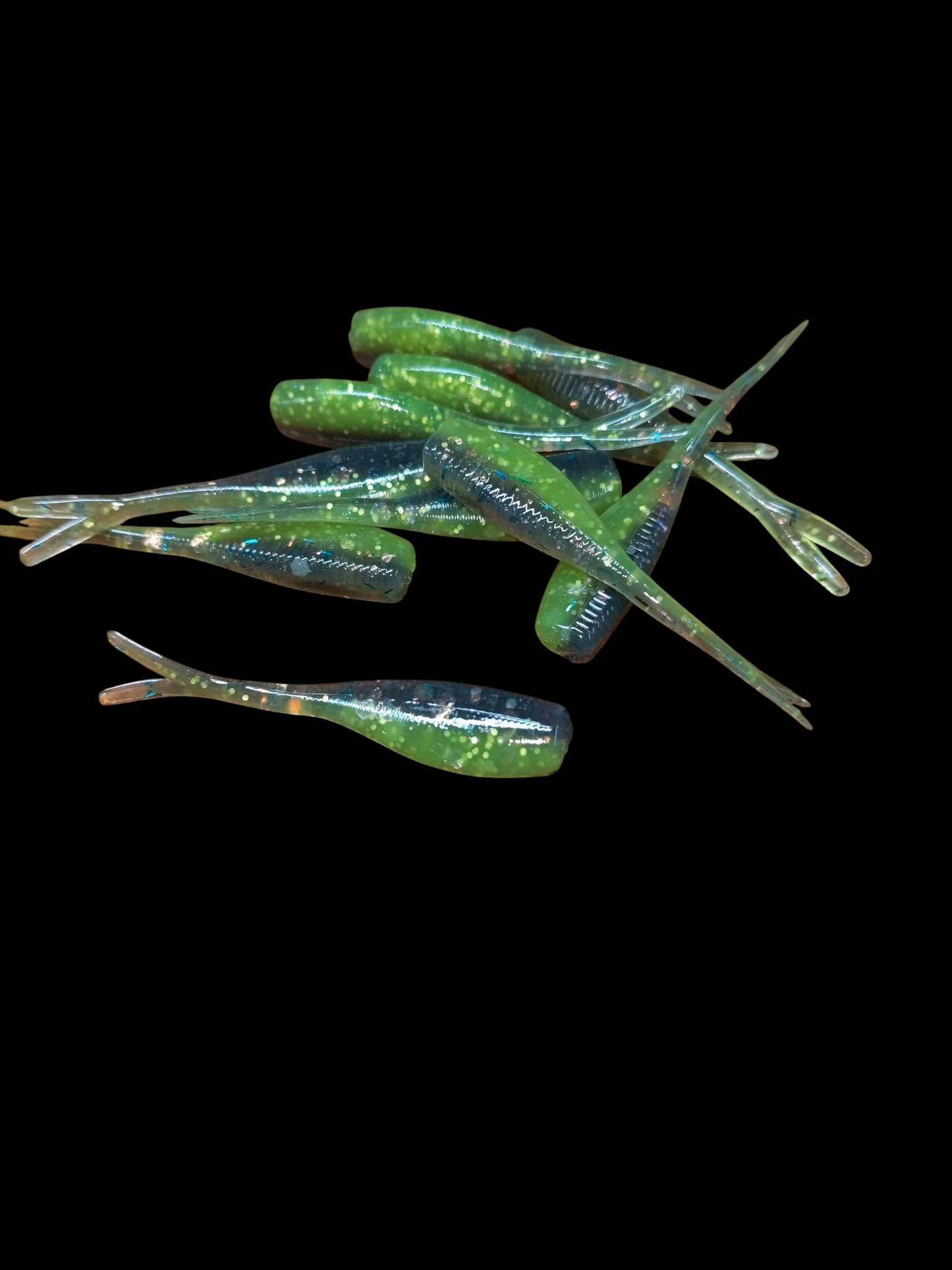 2" FC Split Tail Shad Pocket Pack