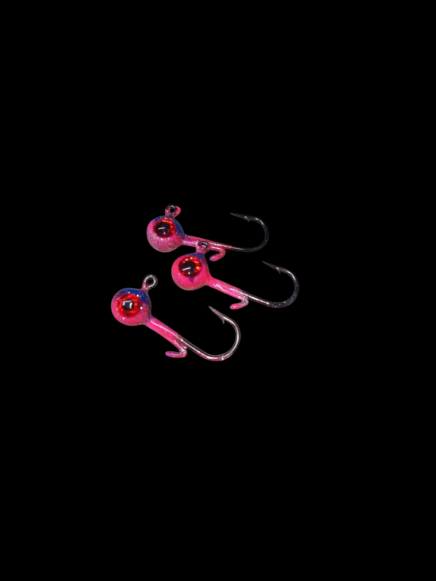 1/32oz Glow Lead Head Jigs 3 pack