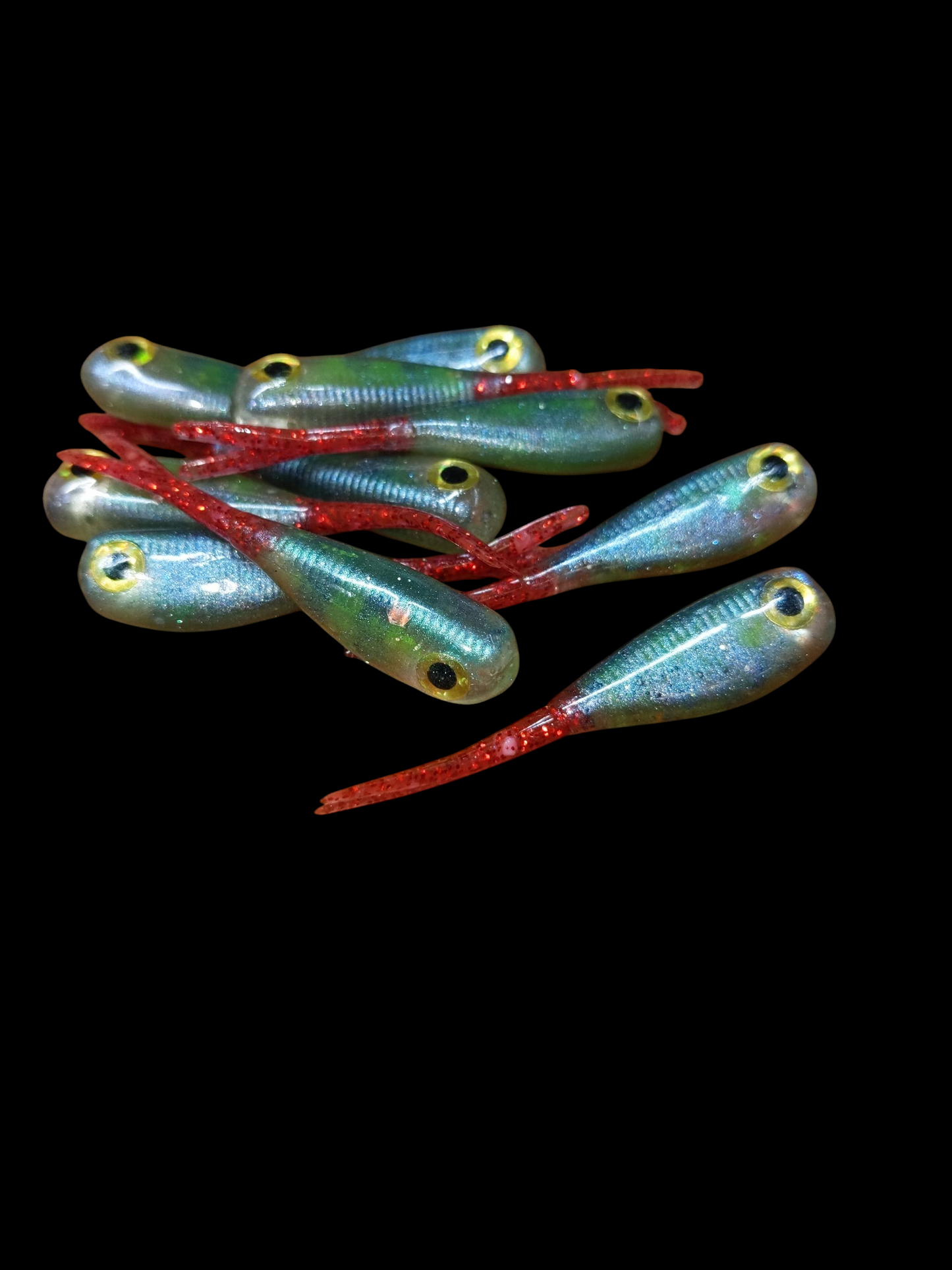 2" FC Split Tail Shad Halo Series