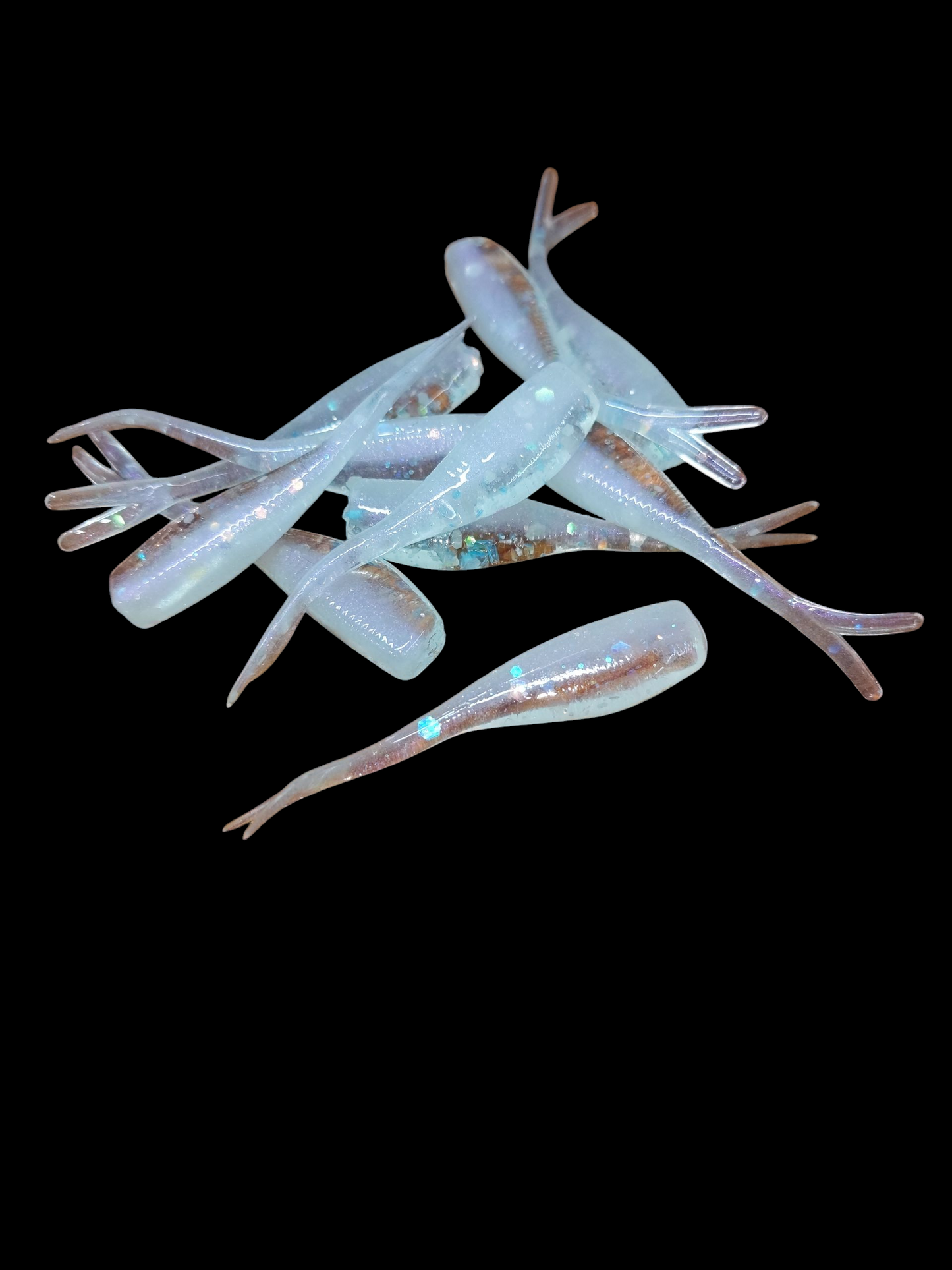 2" FC Split Tail Shad Pocket Pack