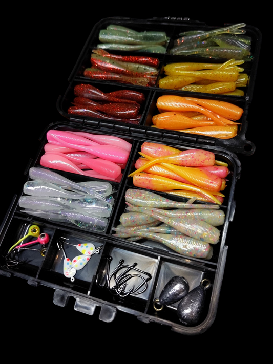 2" FC Split Tail Shad Pocket Pack