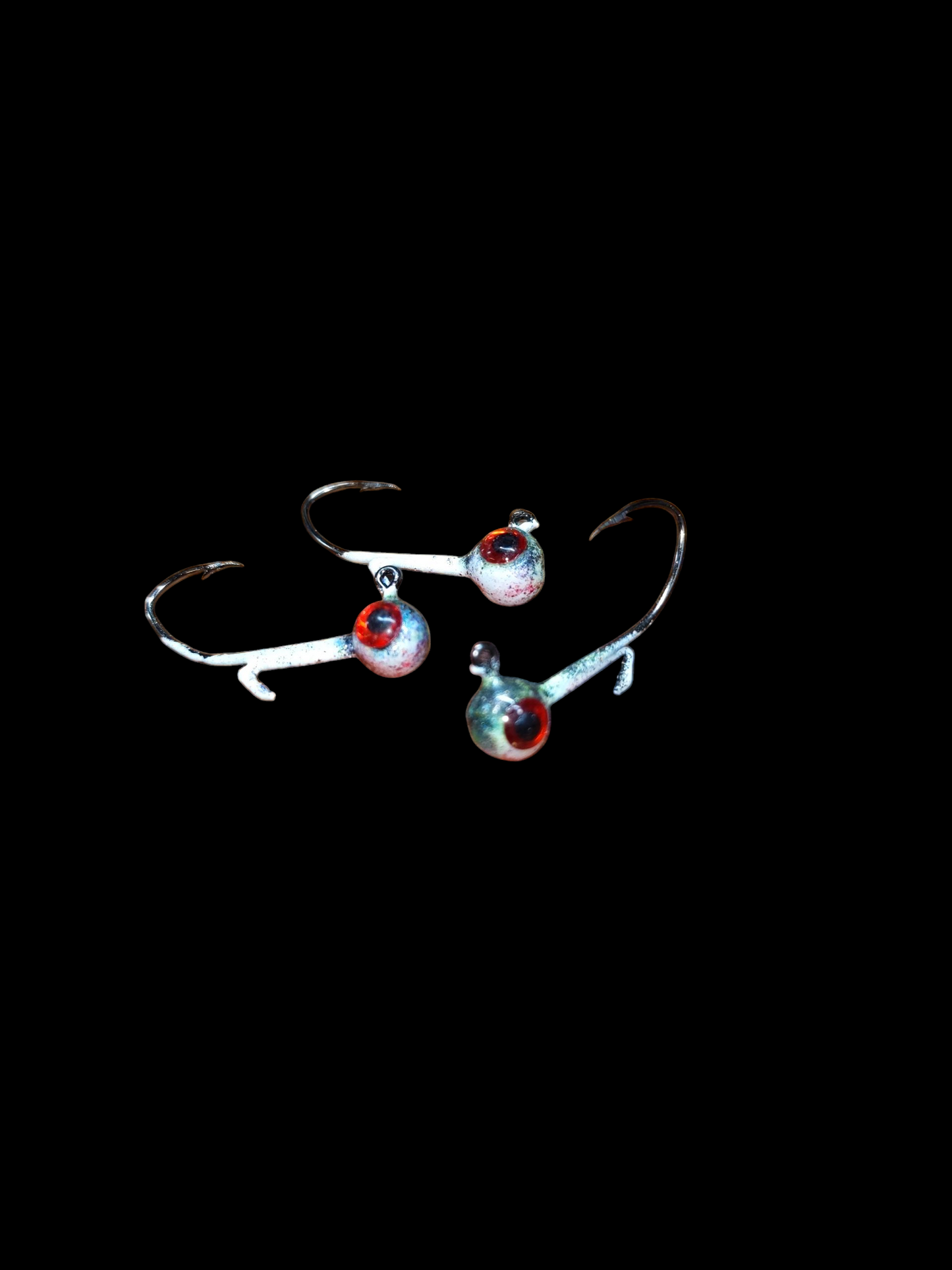 1/32oz Glow Lead Head Jigs 3 pack