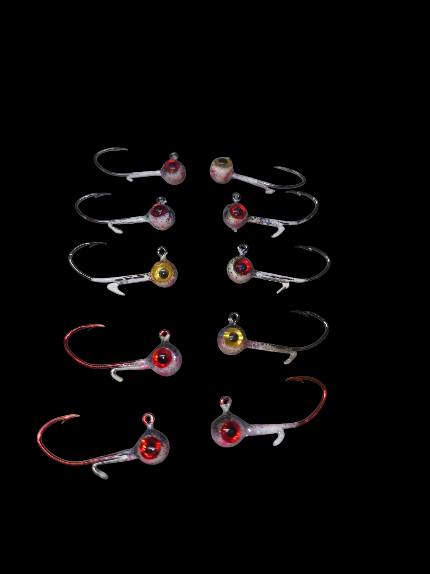 1/32oz Glow Lead Head Jigs 3 pack