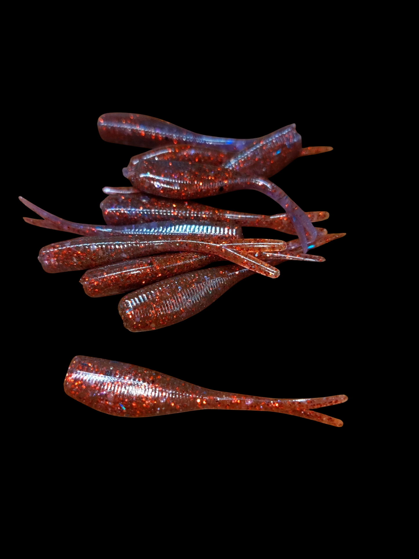 2" FC Split Tail Shad Pocket Pack