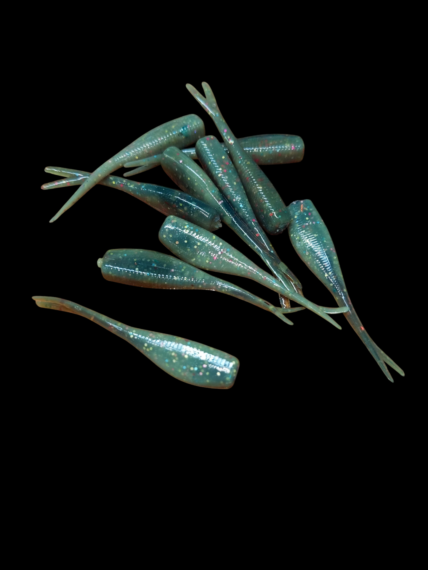2" FC Split Tail Shad Pocket Pack