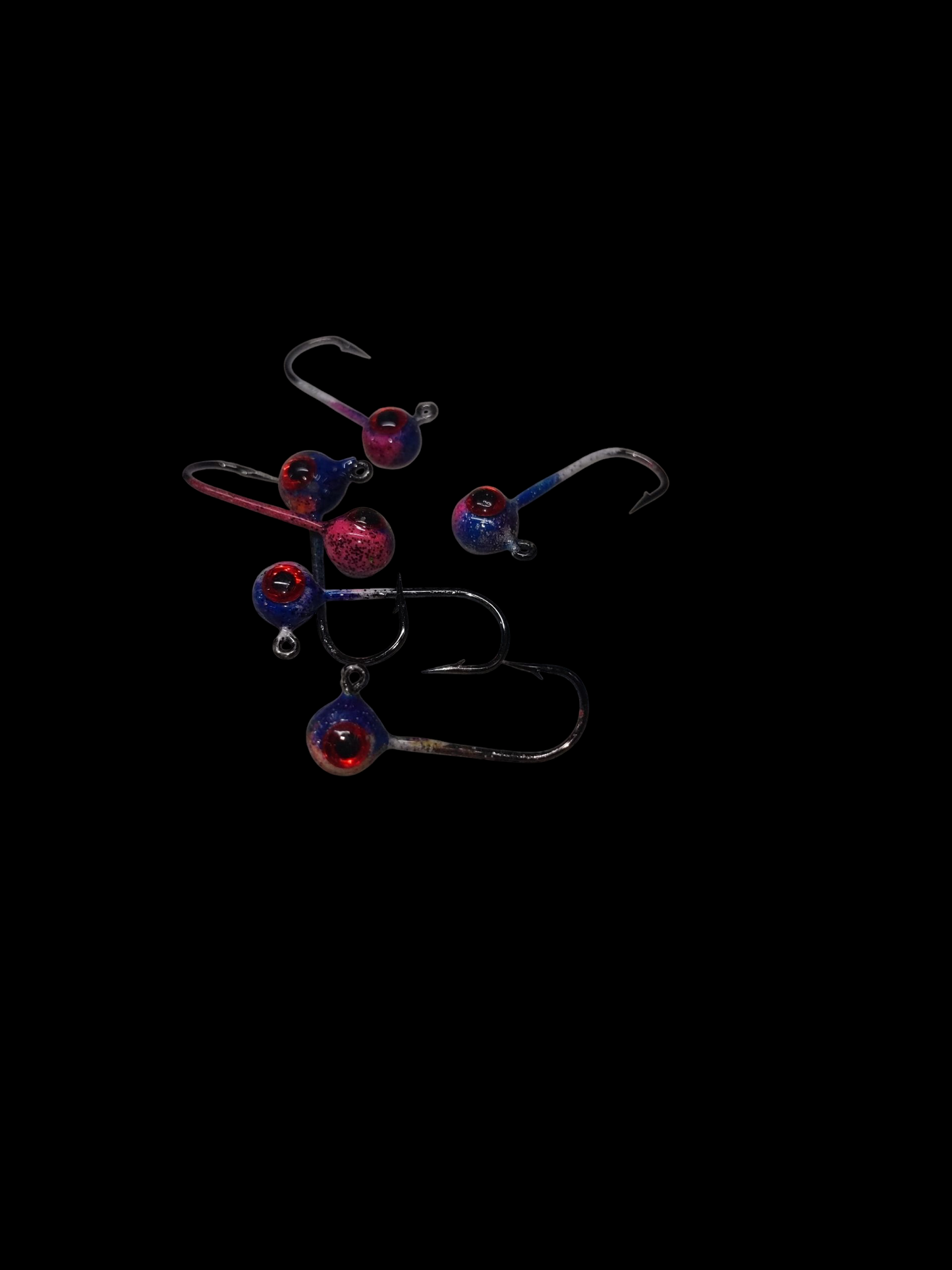 1/32oz Glow Lead Head Jigs 3 pack