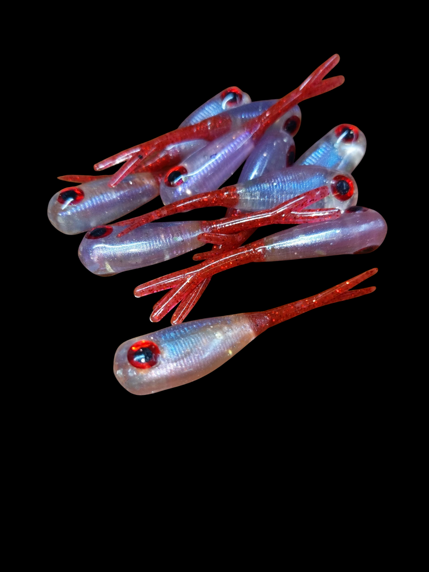 2" FC Split Tail Shad Halo Series