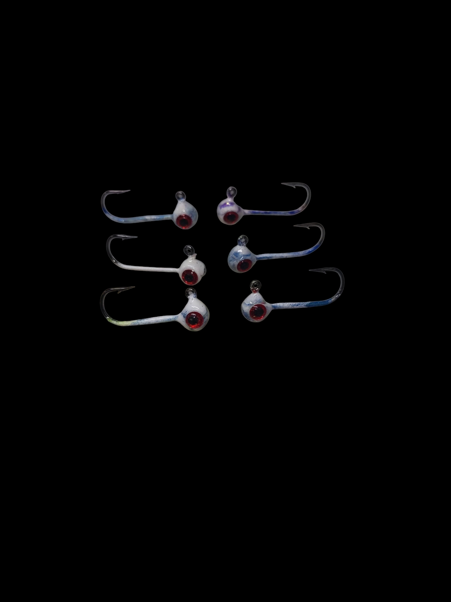 1/32oz Glow Lead Head Jigs 3 pack
