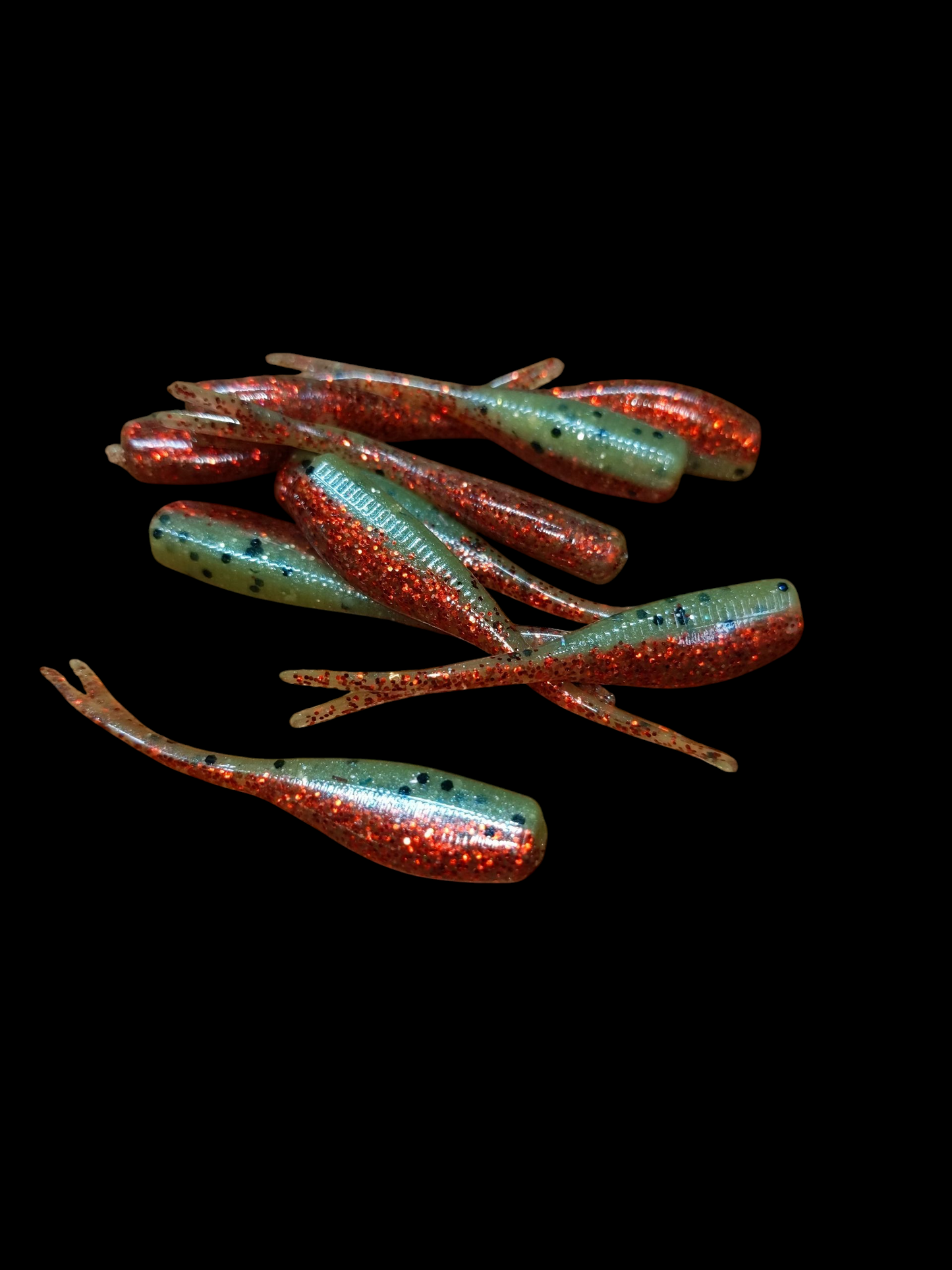 2" FC Split Tail Shad Pocket Pack