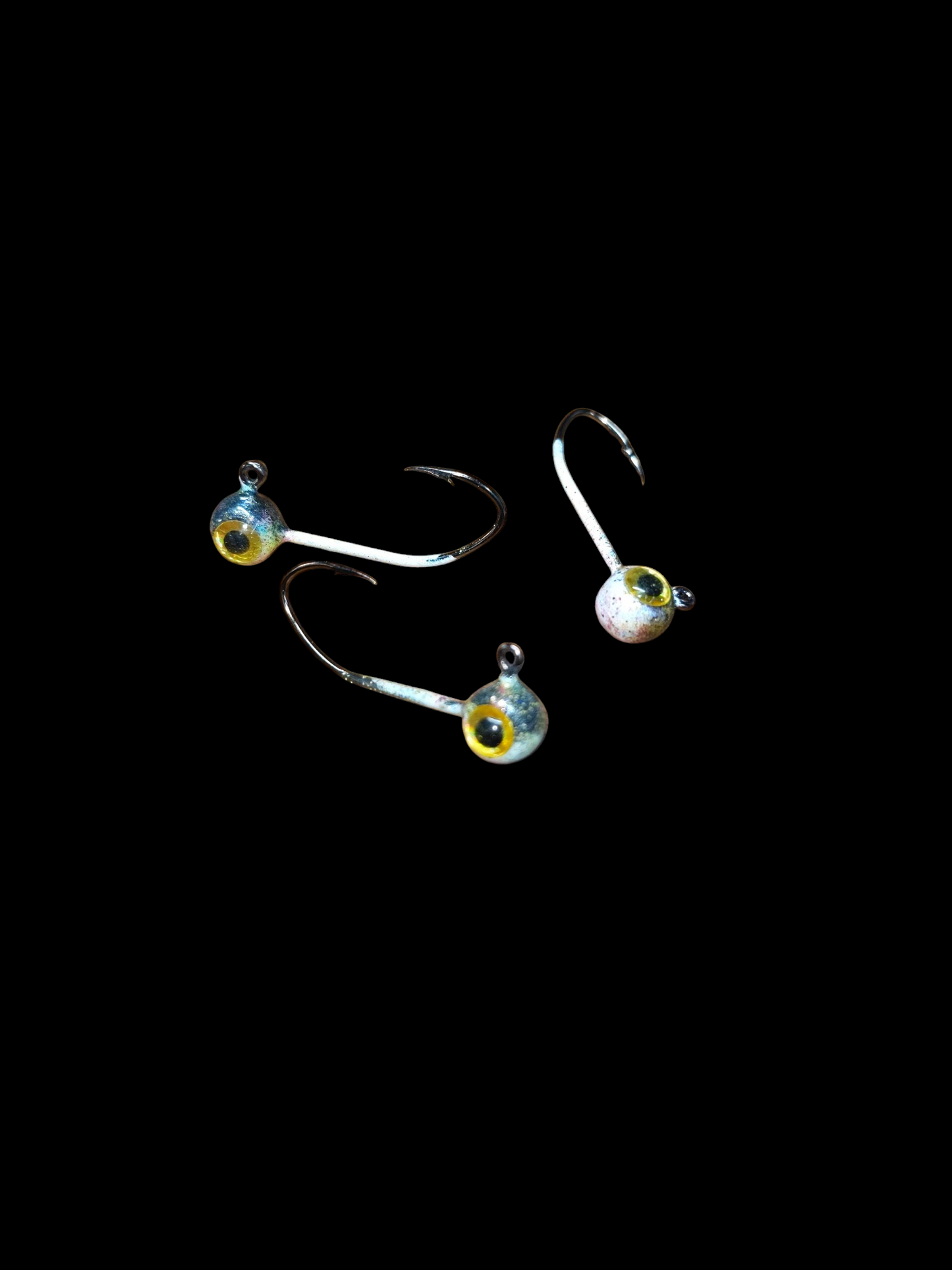 1/32oz Glow Lead Head Jigs 3 pack