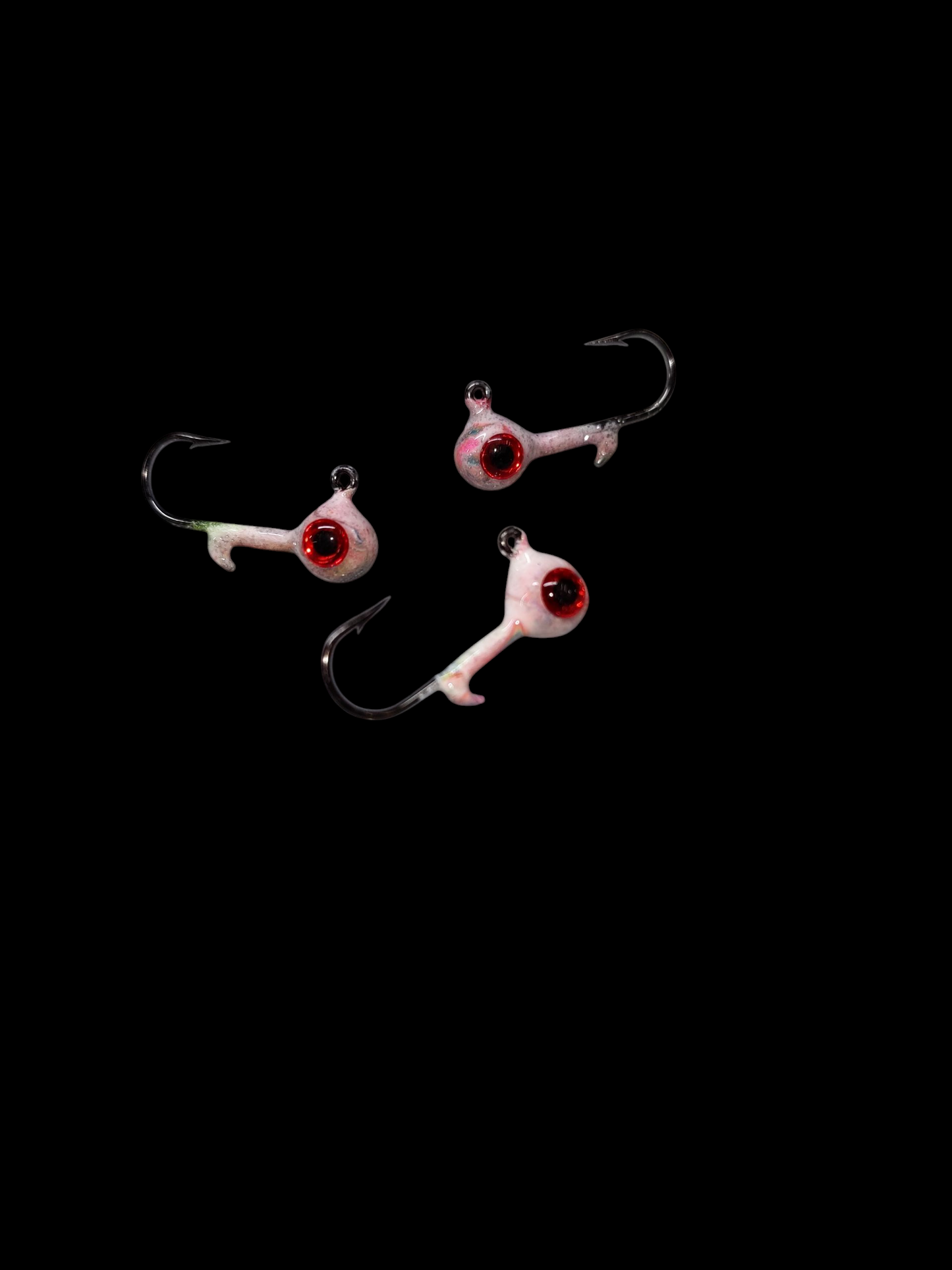 1/32oz Glow Lead Head Jigs 3 pack