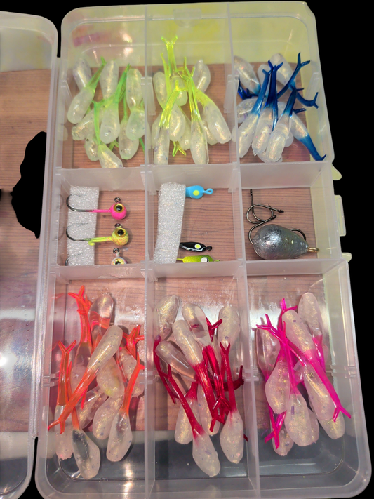 1.5" FC Split Tail Shad Custom tail color selection Kit