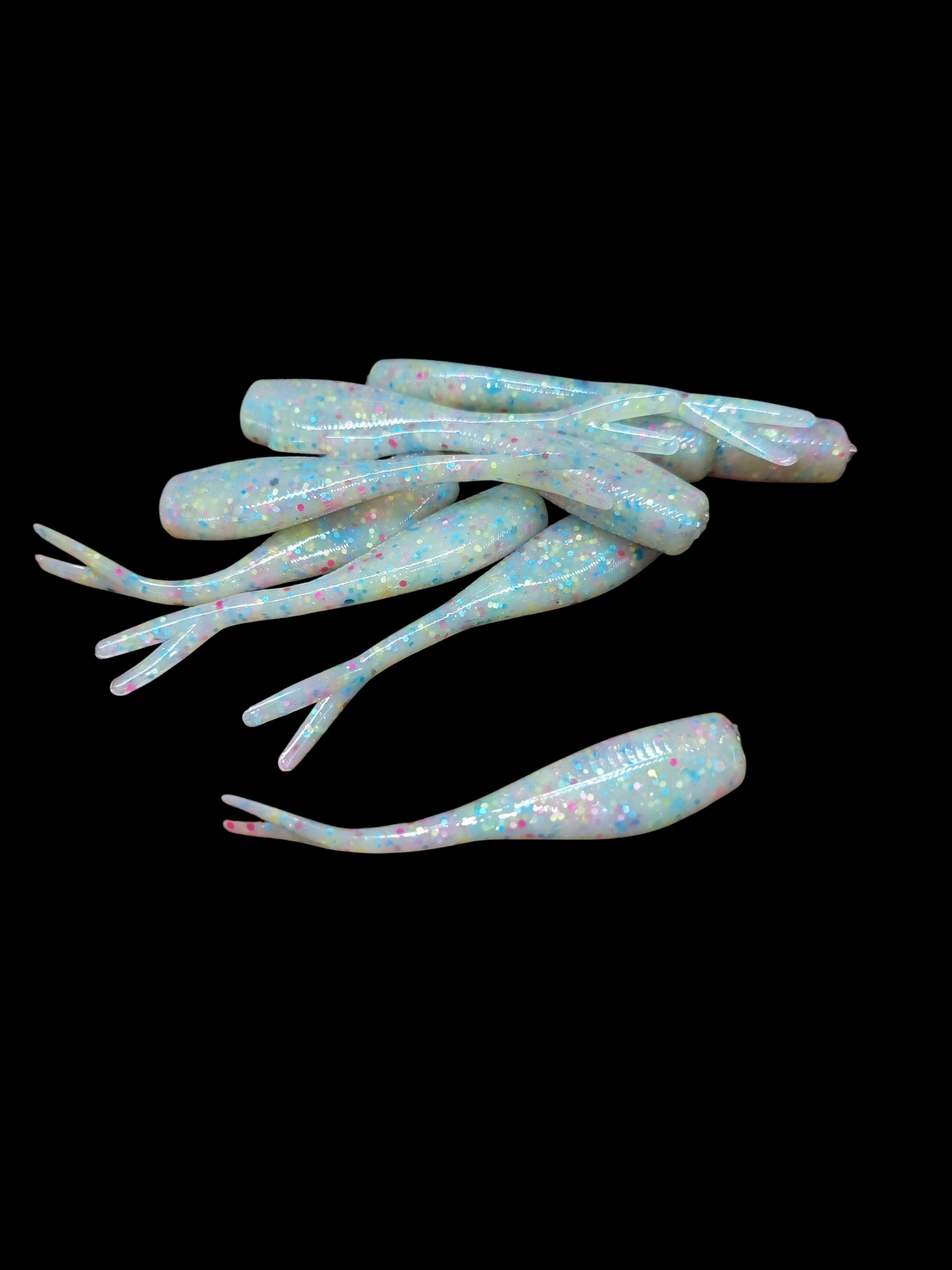 2" FC Split Tail Shad Pocket Pack