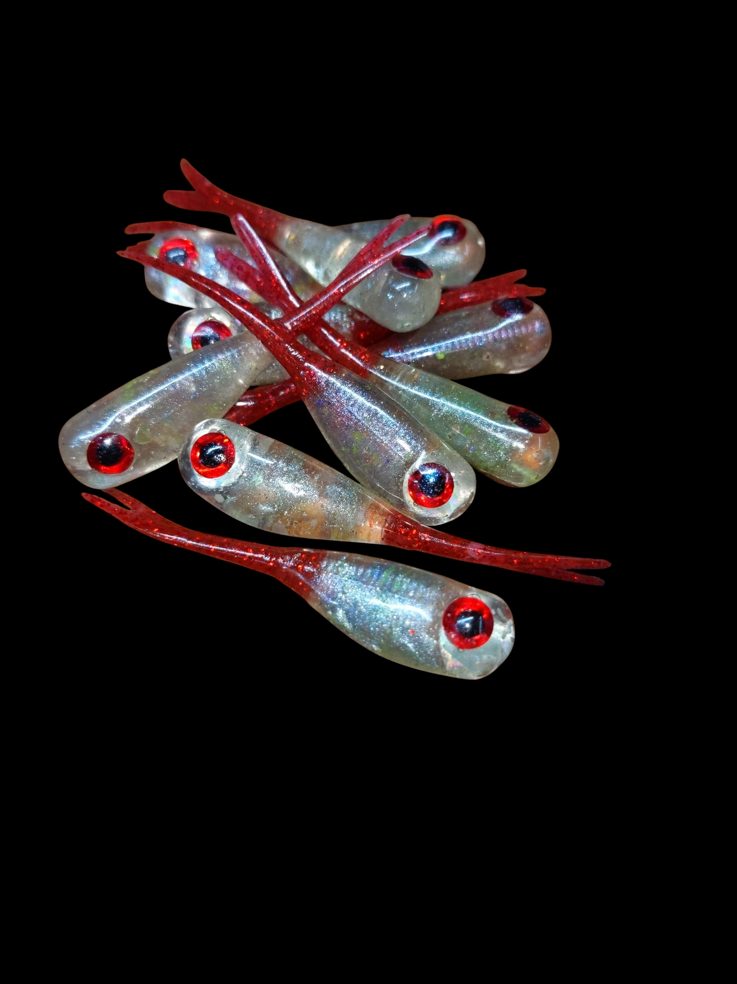 2" FC Split Tail Shad Halo Series
