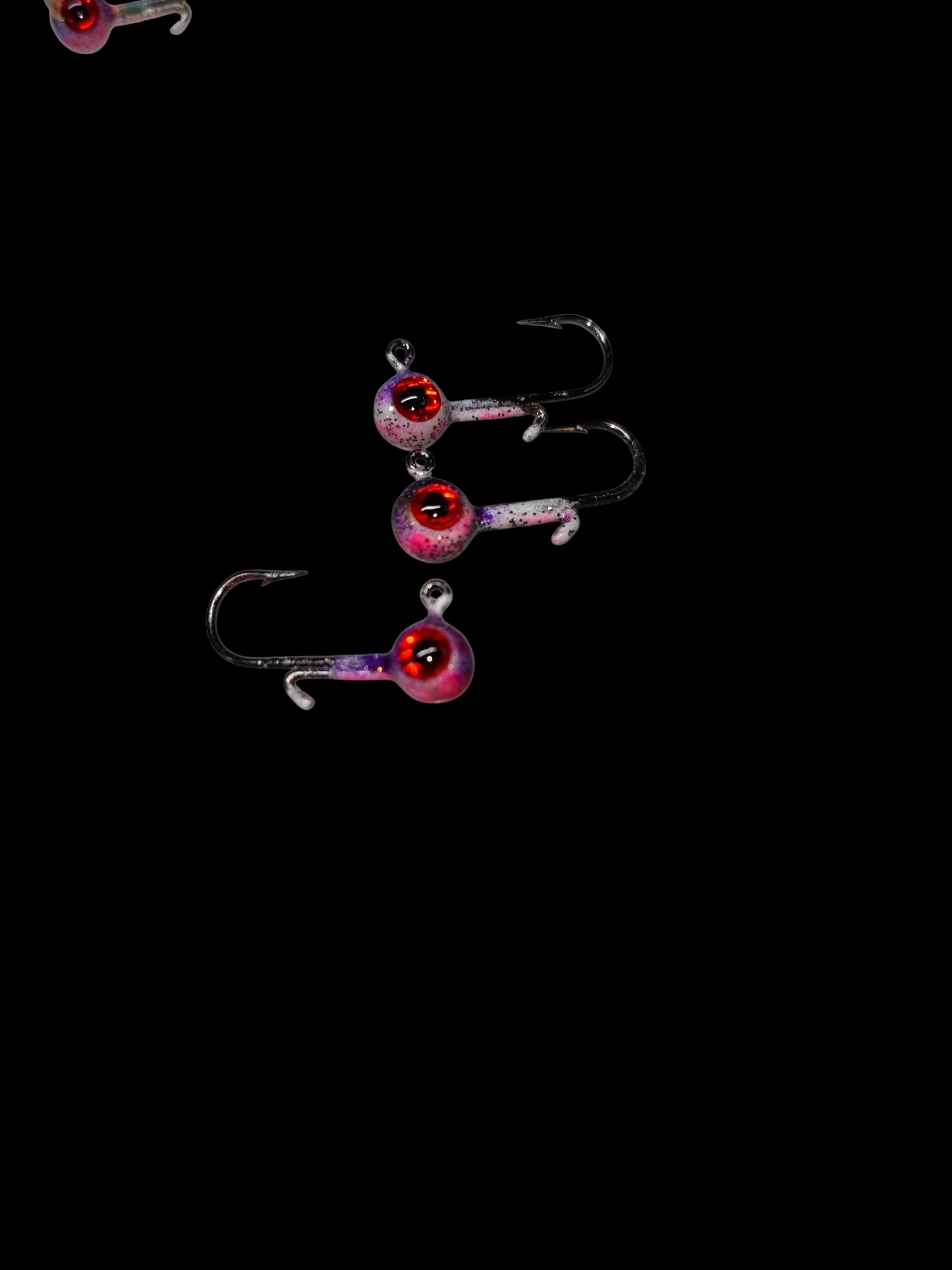 1/32oz Glow Lead Head Jigs 3 pack