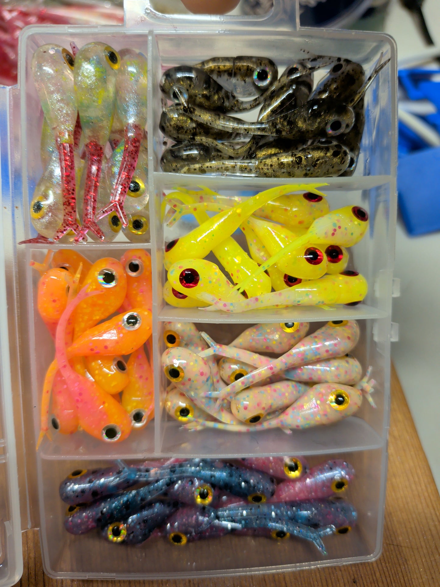 1.5" FC Split Tail Shad Optic Minnow kit.