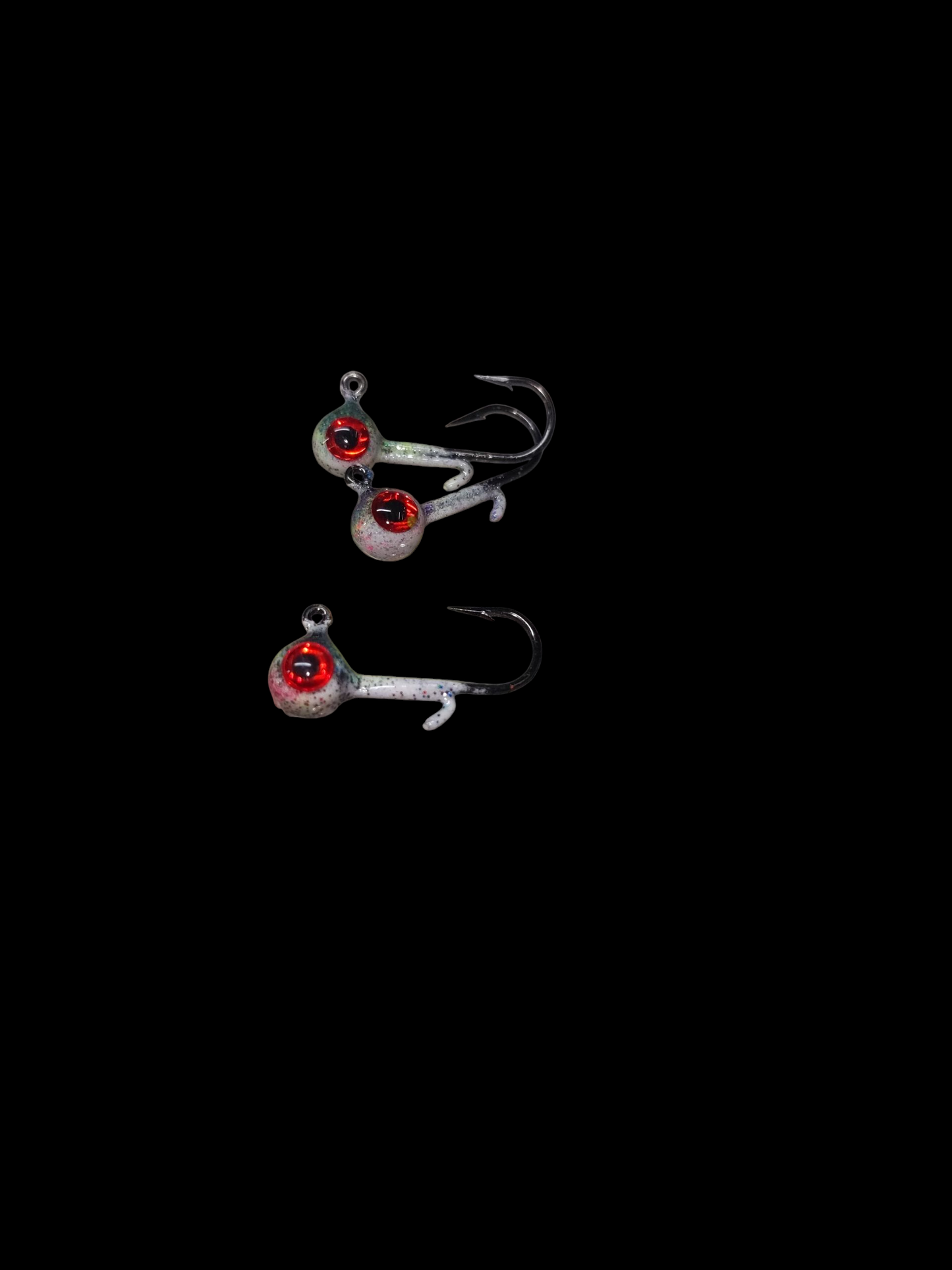 1/32oz Glow Lead Head Jigs 3 pack