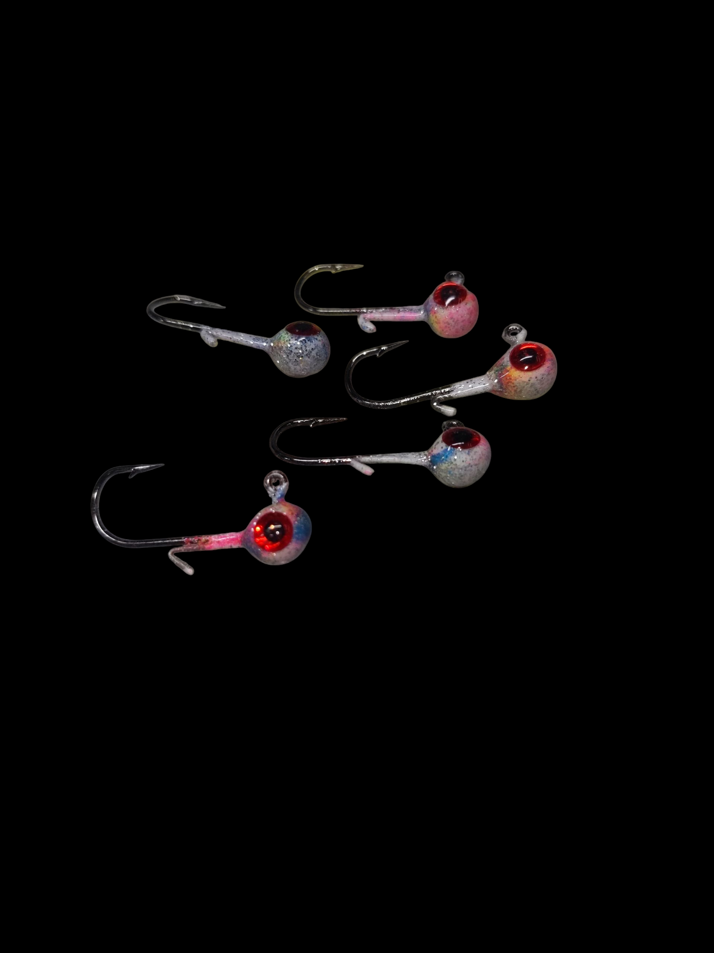1/32oz Glow Lead Head Jigs 3 pack