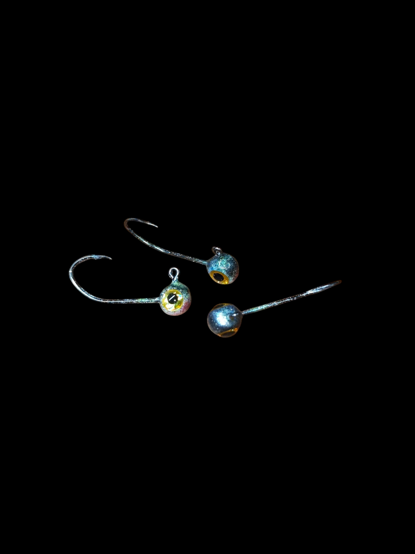 1/32oz Glow Lead Head Jigs 3 pack