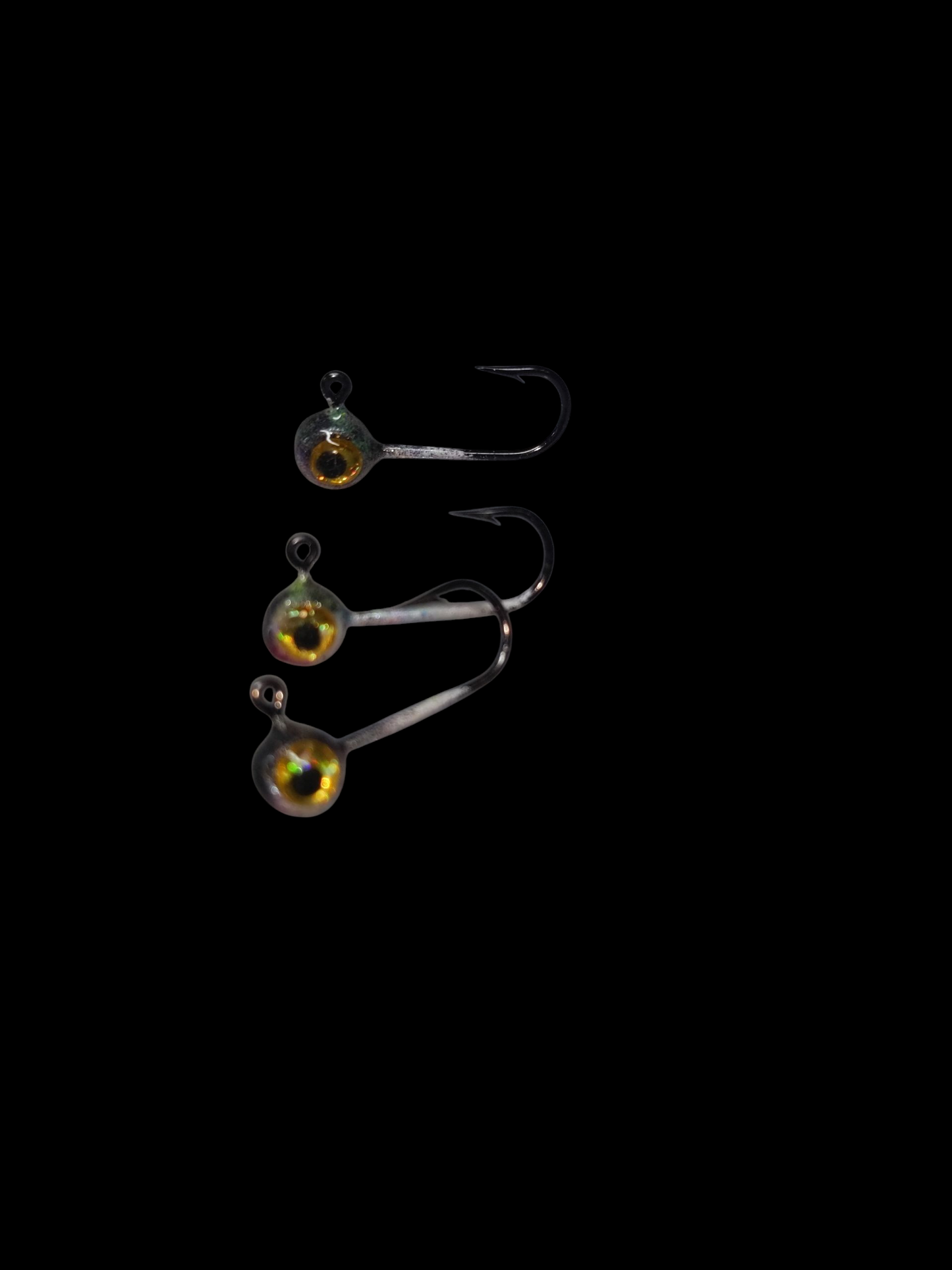1/32oz Glow Lead Head Jigs 3 pack