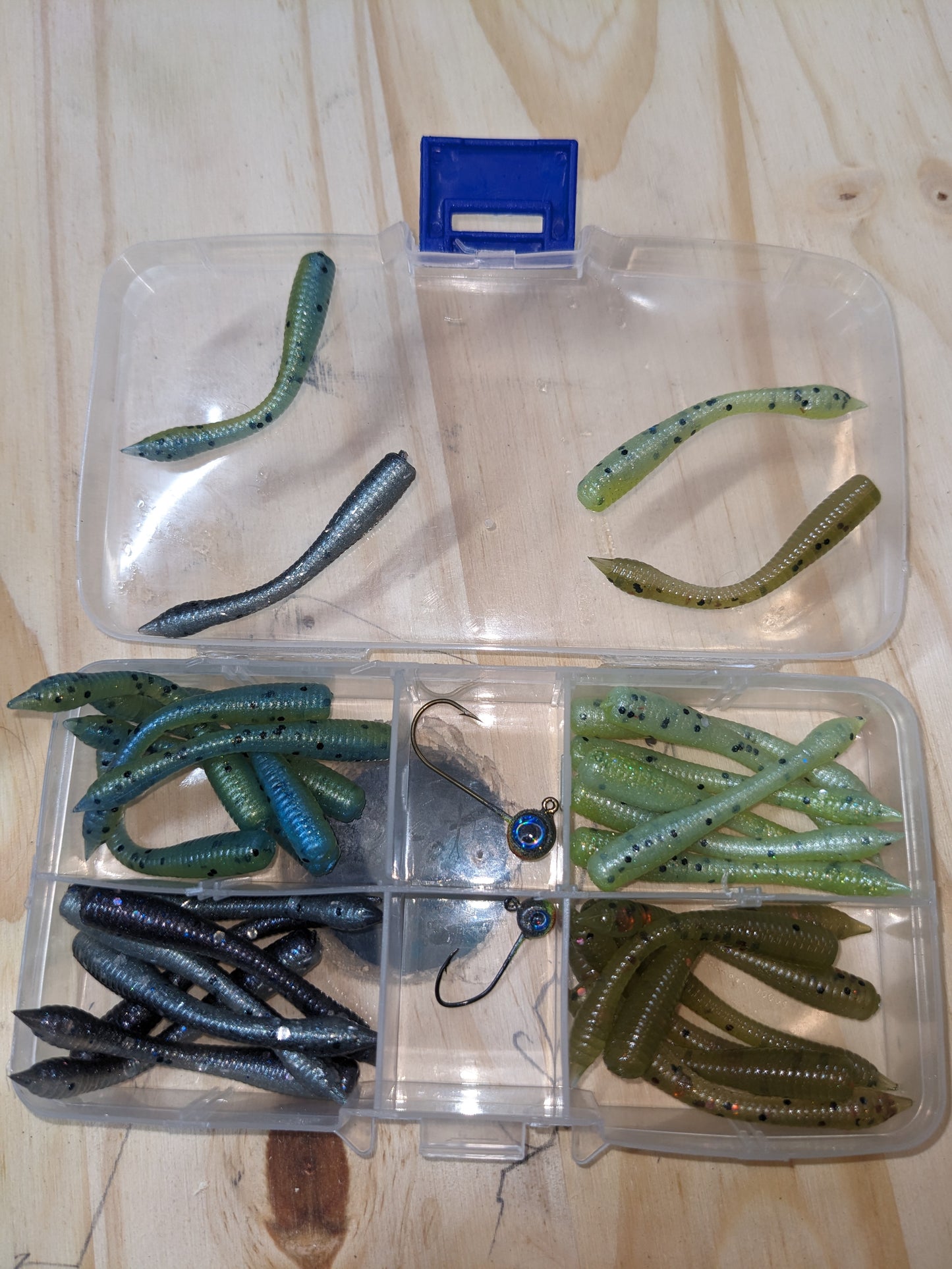 2" FC Spade Tail Worm and Steelhead bead kit