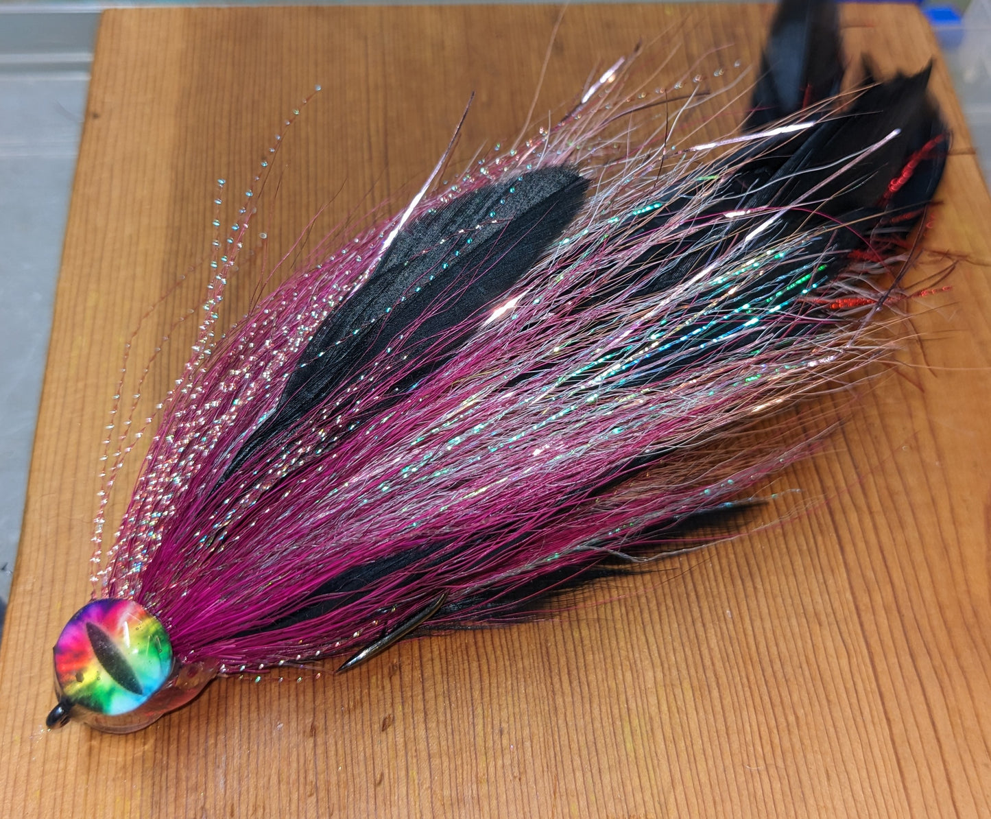 6-8" "Optic minnow" style Pike/Muskie Flies