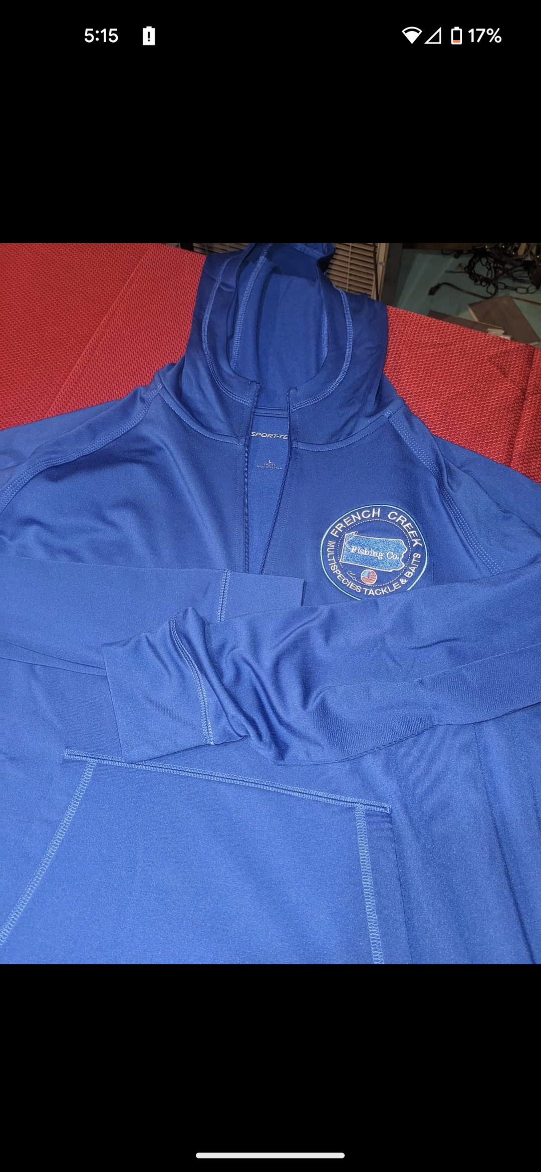 Ladies 1/4 zip hoodie