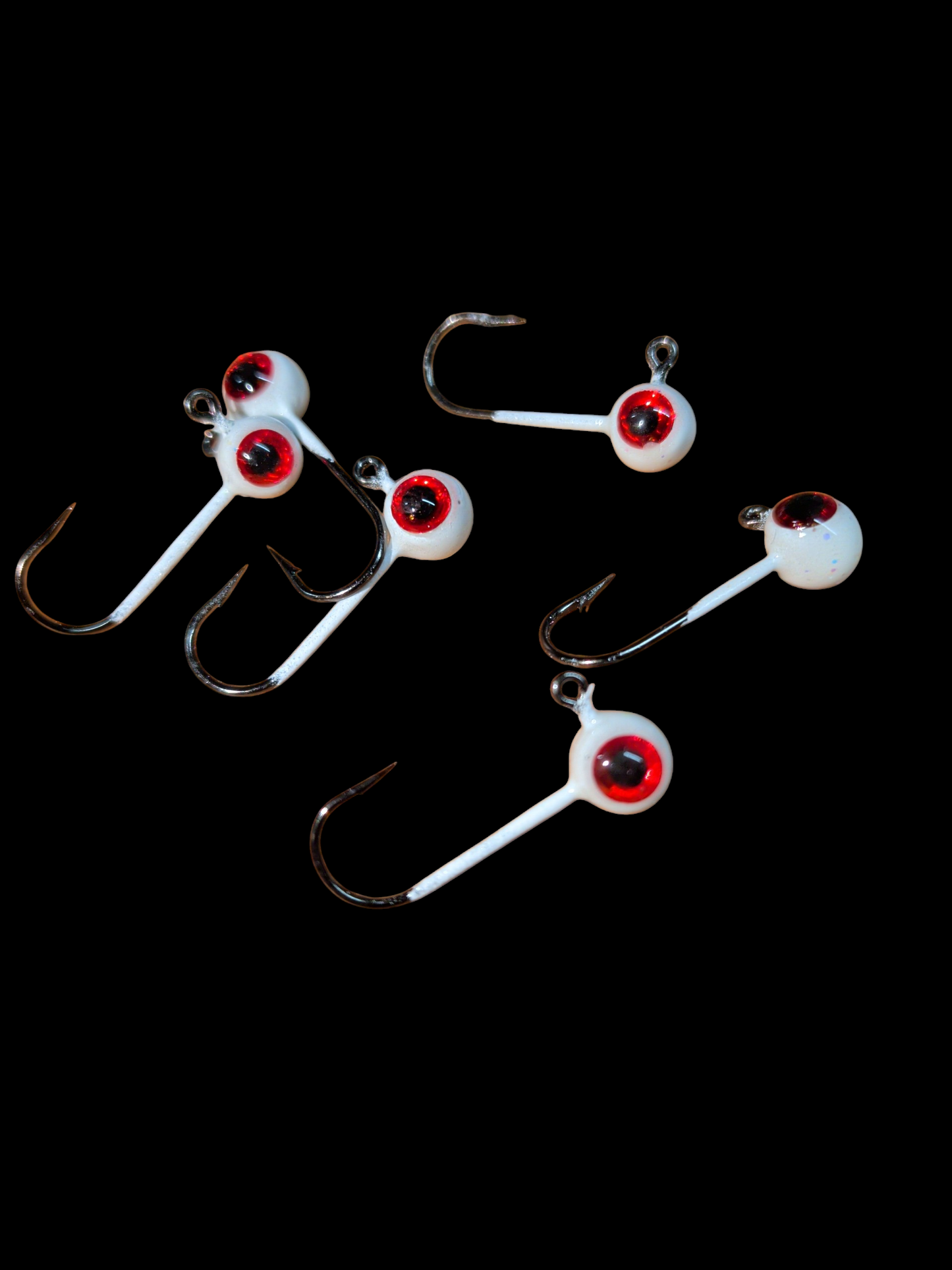 Glow #6 Mustad 32570-BN 1/32oz Lead Head