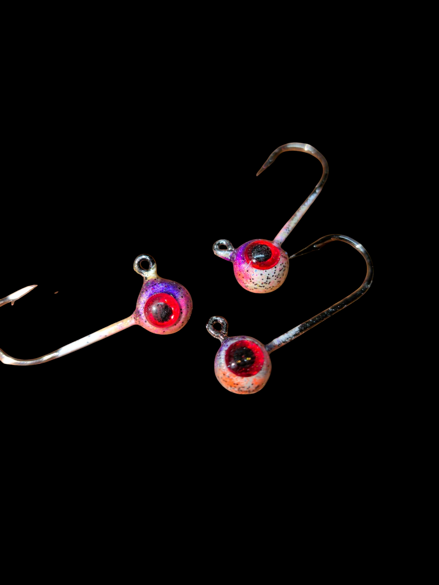 Glow #4 Mustad 32570-BN 1/32oz Lead Head Jigs