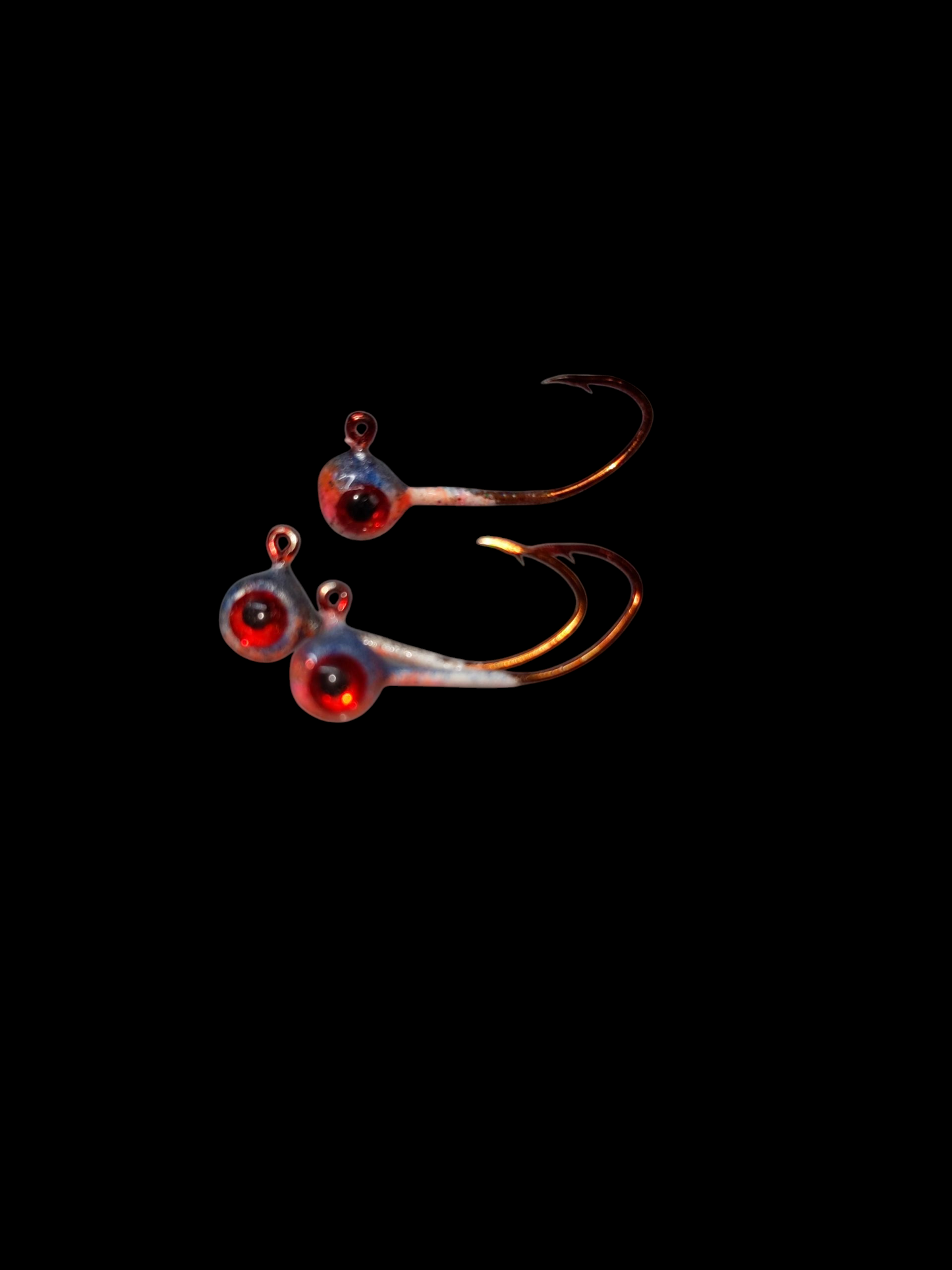 Glow #6 Mustad 32500 Sickle Hook 1/32oz Lead Head Jigs