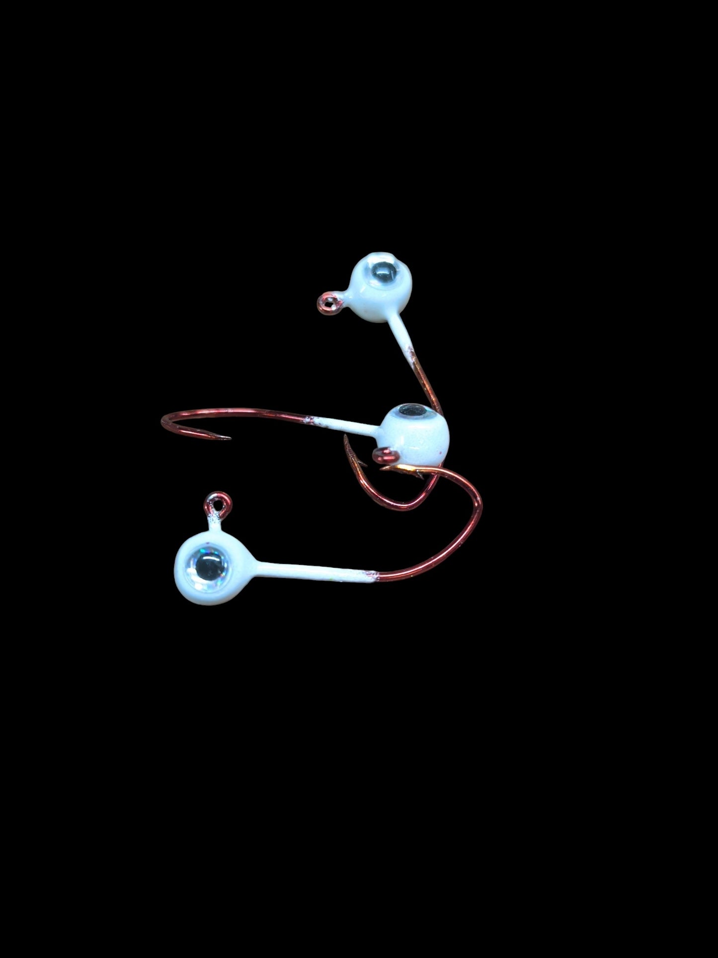 Glow #6 Mustad 32500 Sickle Hook 1/32oz Lead Head Jigs