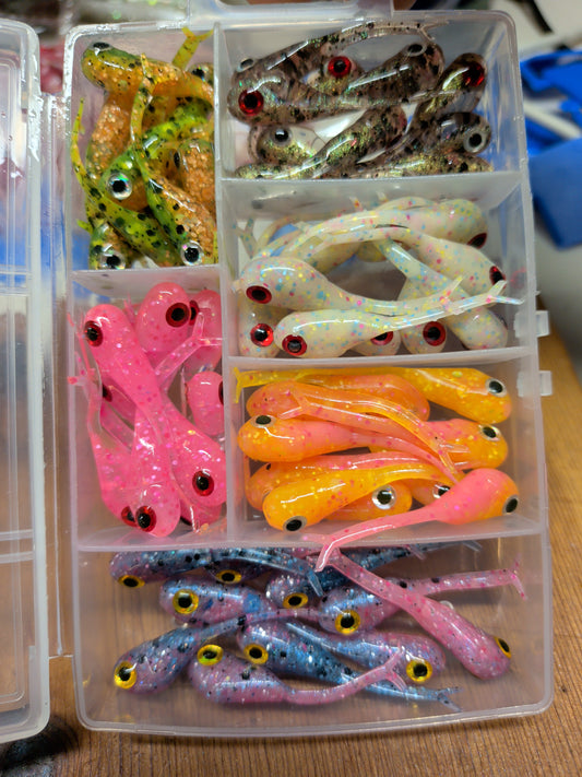 1.5" FC Split Tail Shad Optic Minnow kit.