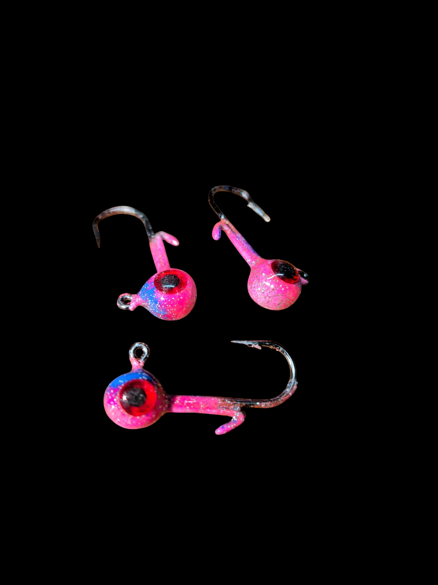 Glow #6 Mustad 32570-BN 1/32oz Lead Head