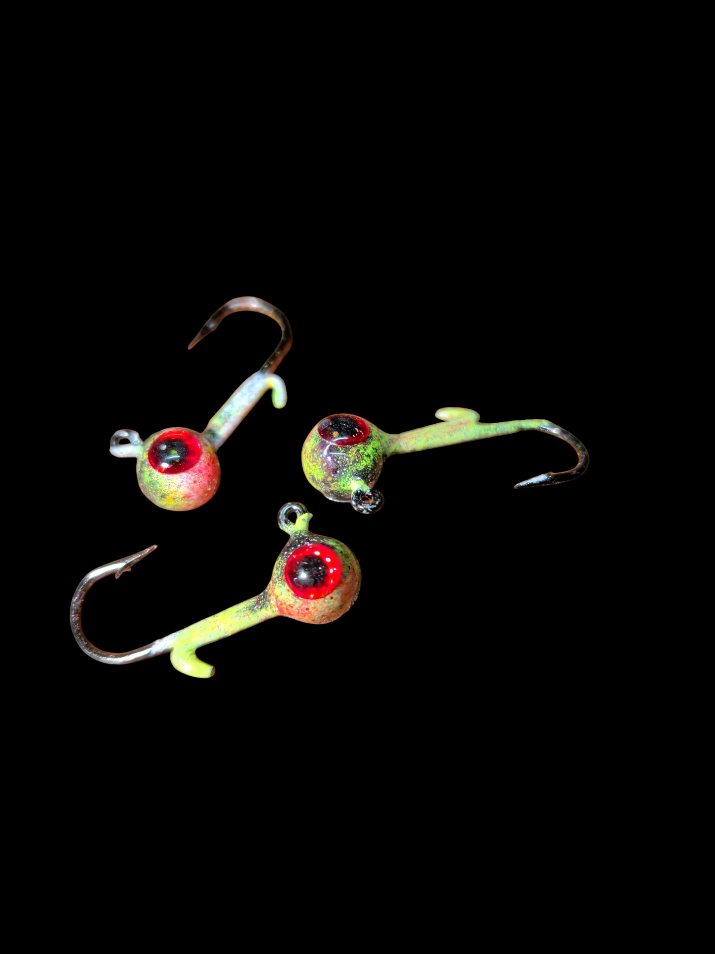 Glow #6 Mustad 32570-BN 1/32oz Lead Head