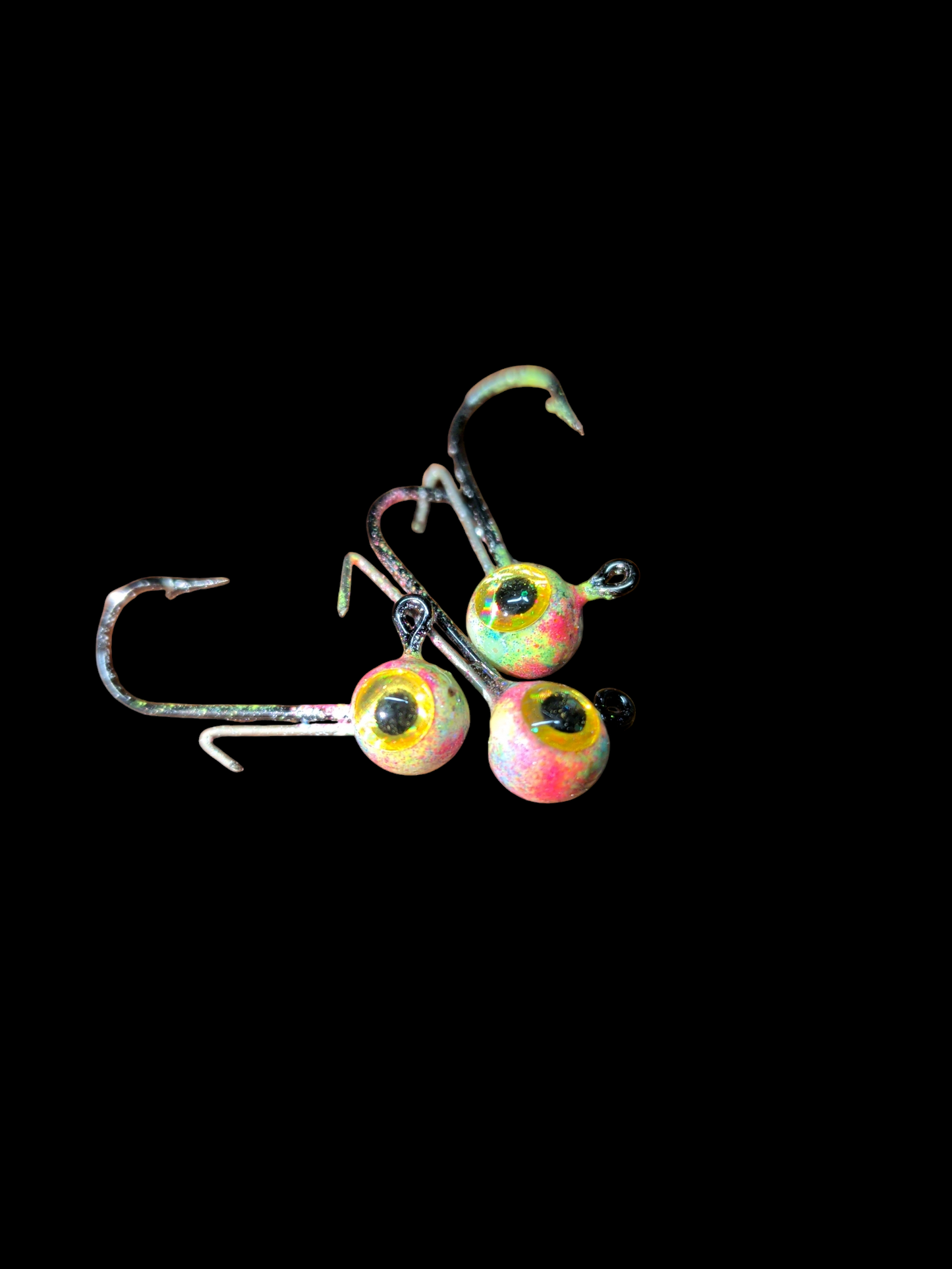 Glow #6 Mustad 32570-BN 1/32oz Lead Head