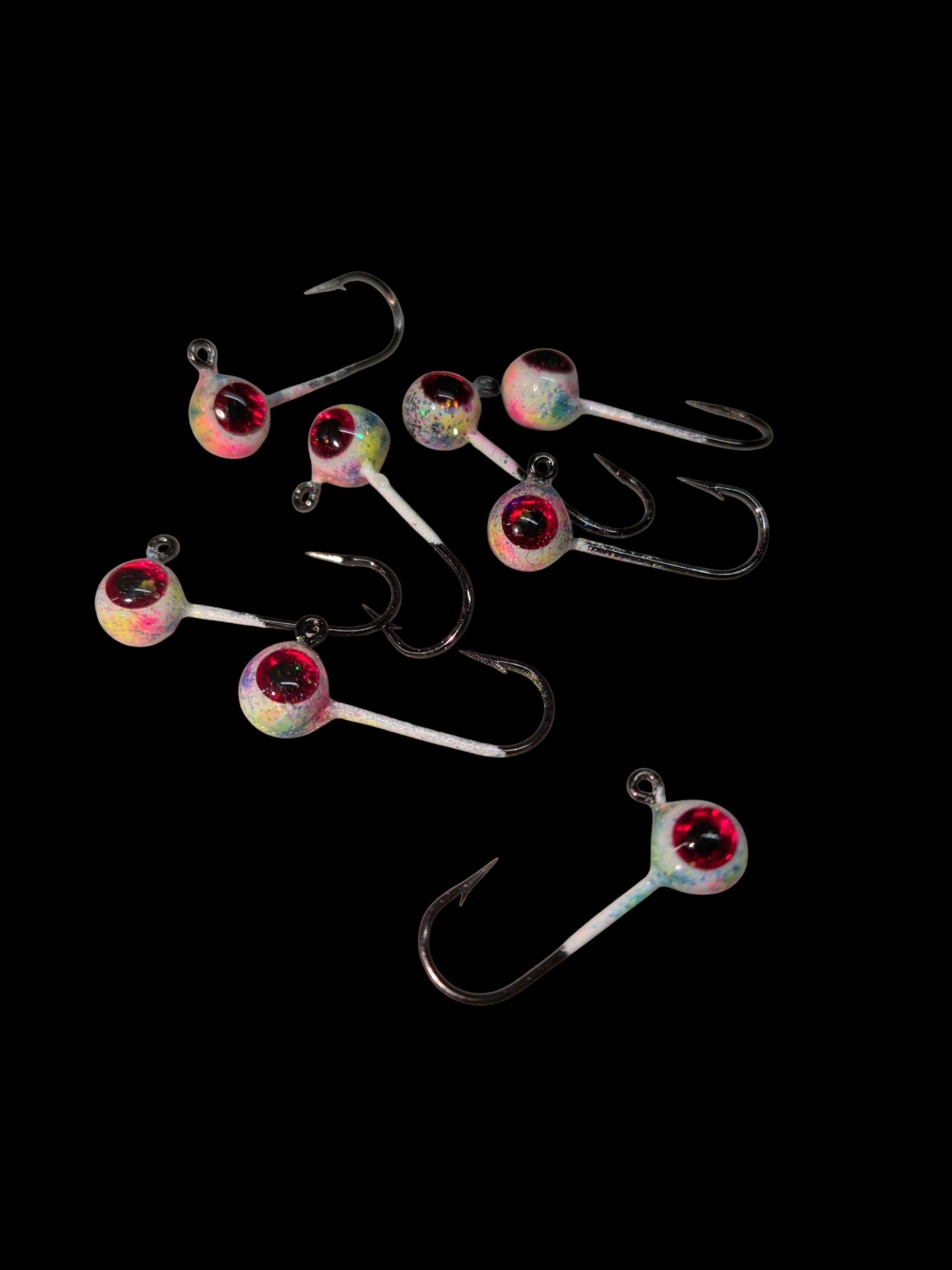 Glow #6 Mustad 32570-BN 1/32oz Lead Head