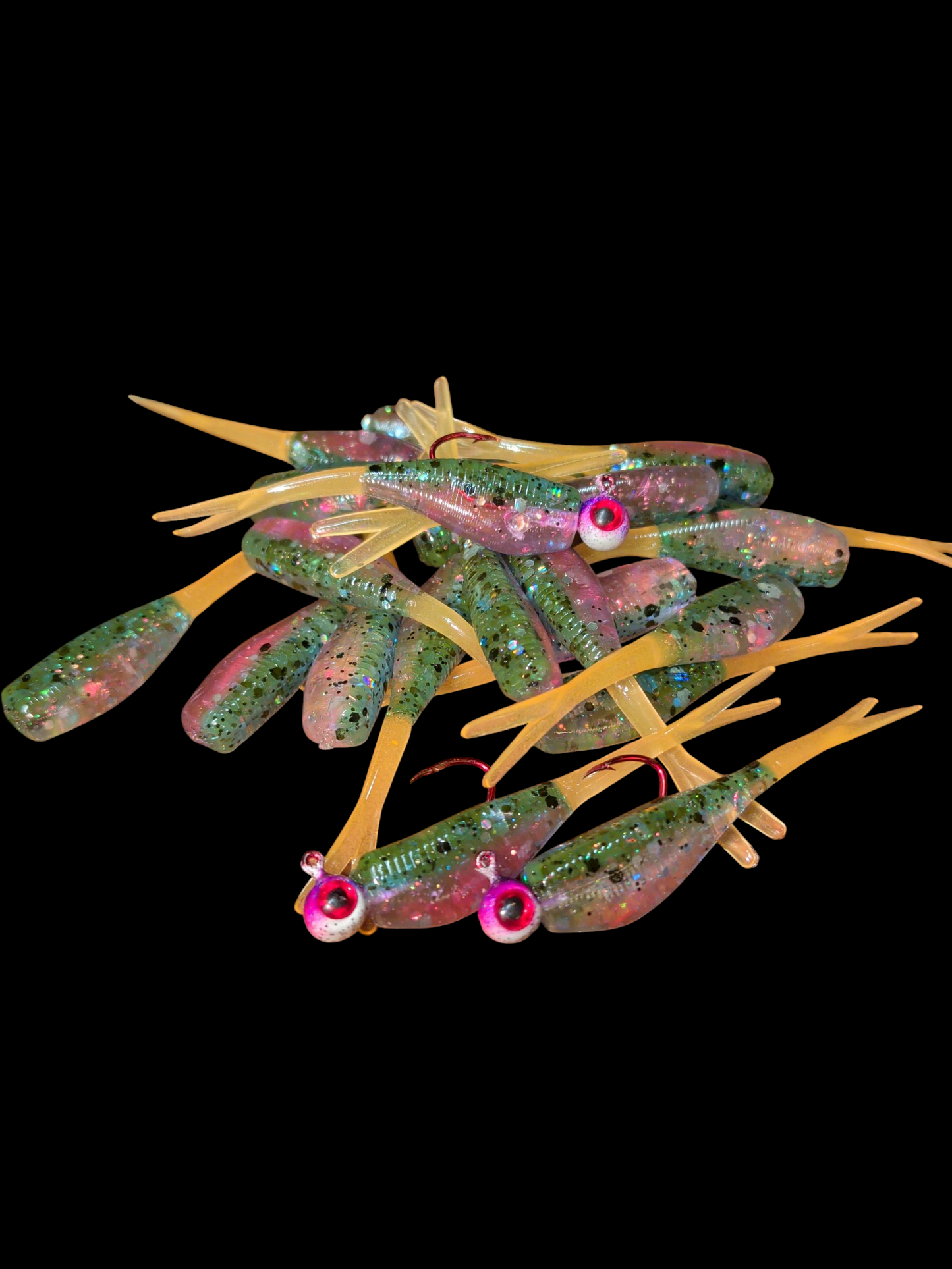 Custom 2" FC Split Tail Shad Pocket Pack