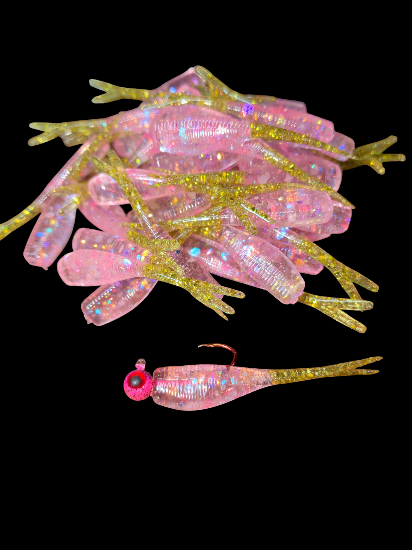 Custom 2" FC Split Tail Shad Pocket Pack