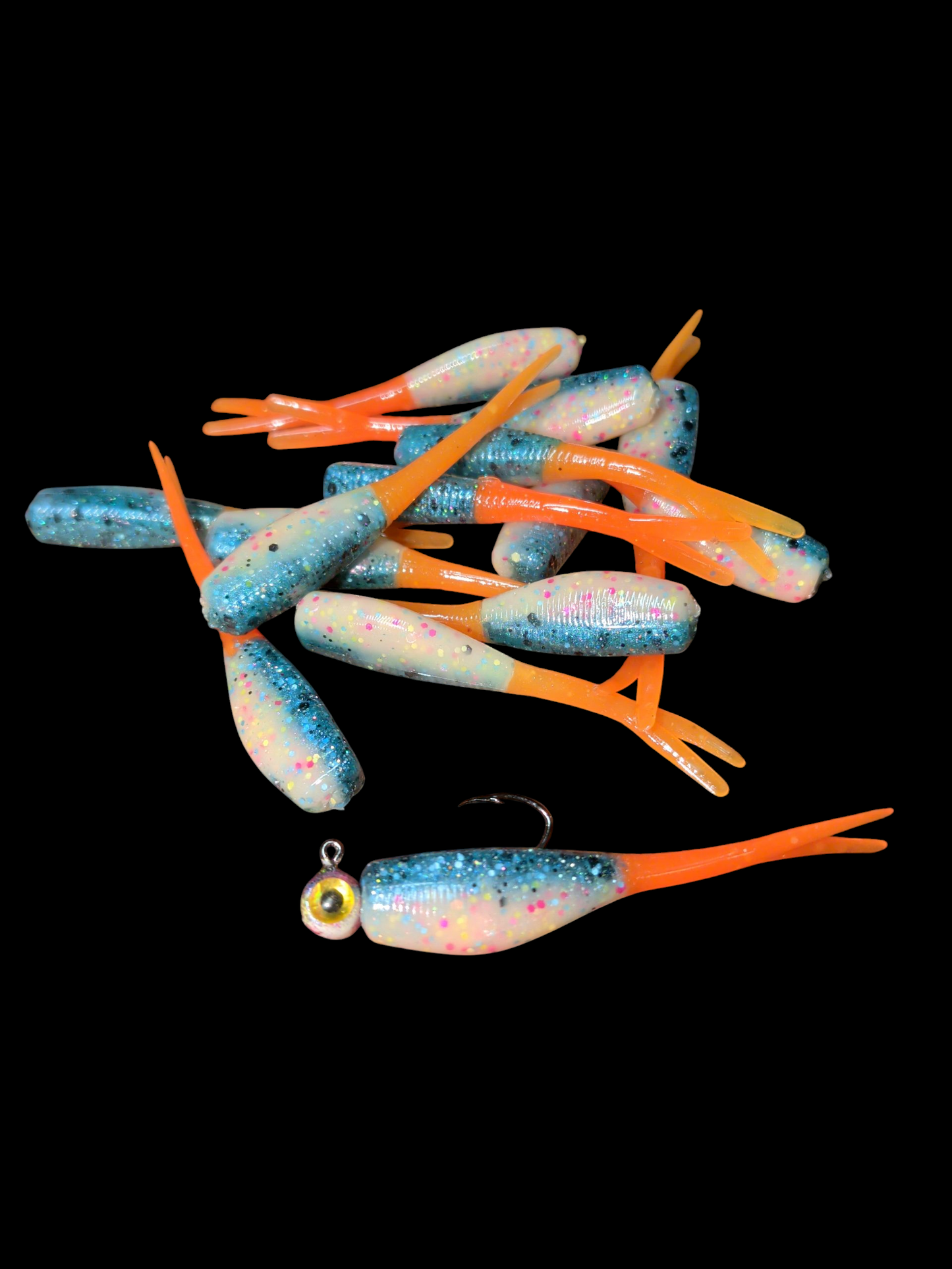 Custom 2" FC Split Tail Shad Pocket Pack