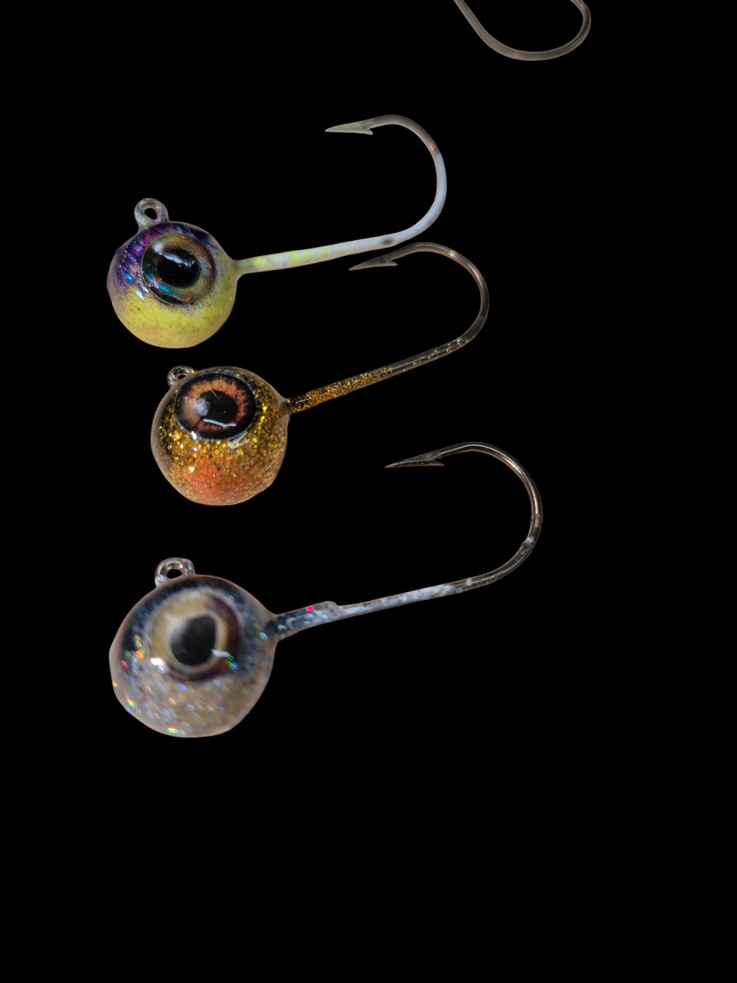 3/16th oz. Walleye Swimbait Jig heads.