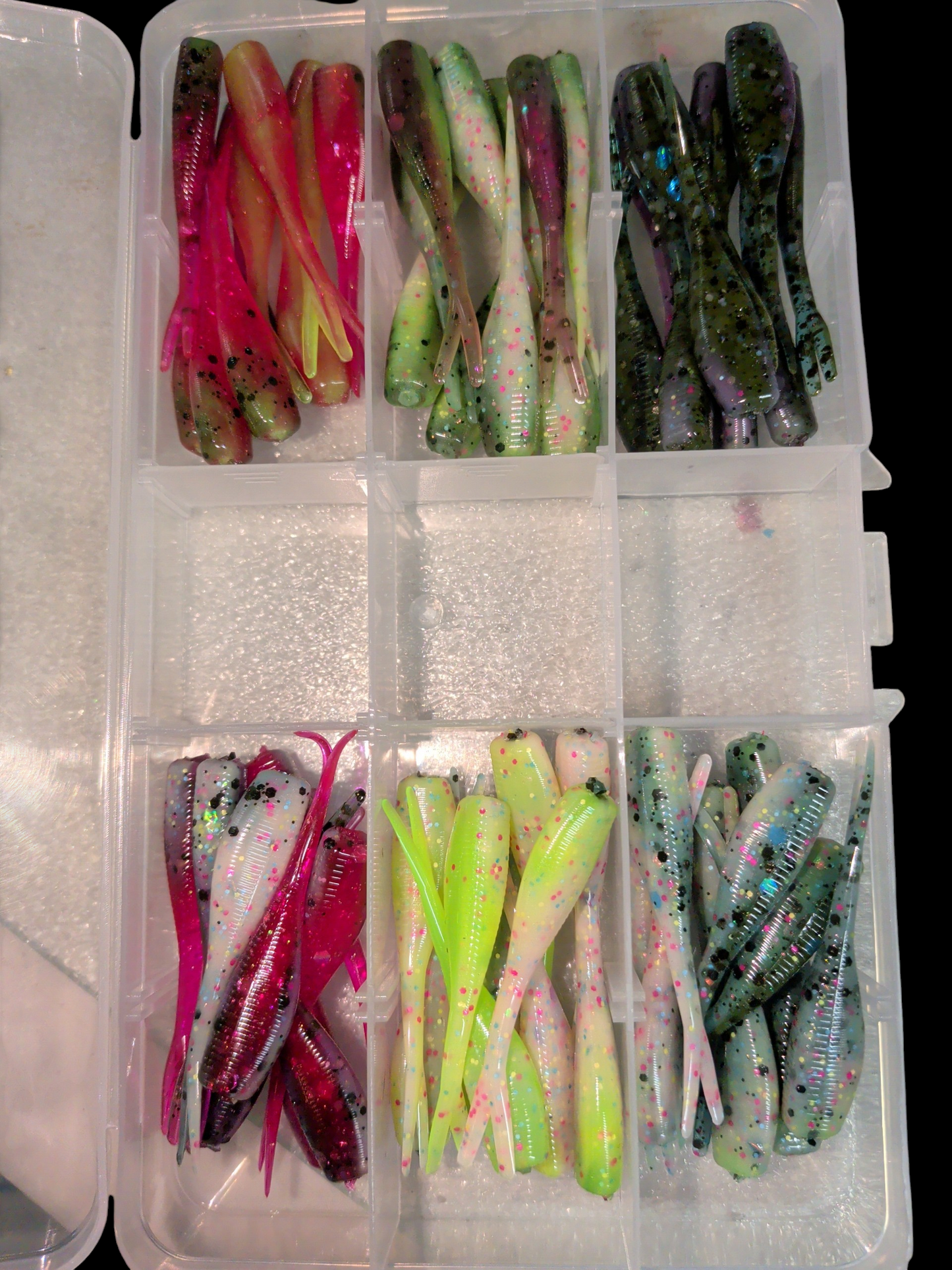 2" FC Split Tail Shad Custom Swirl Kit
