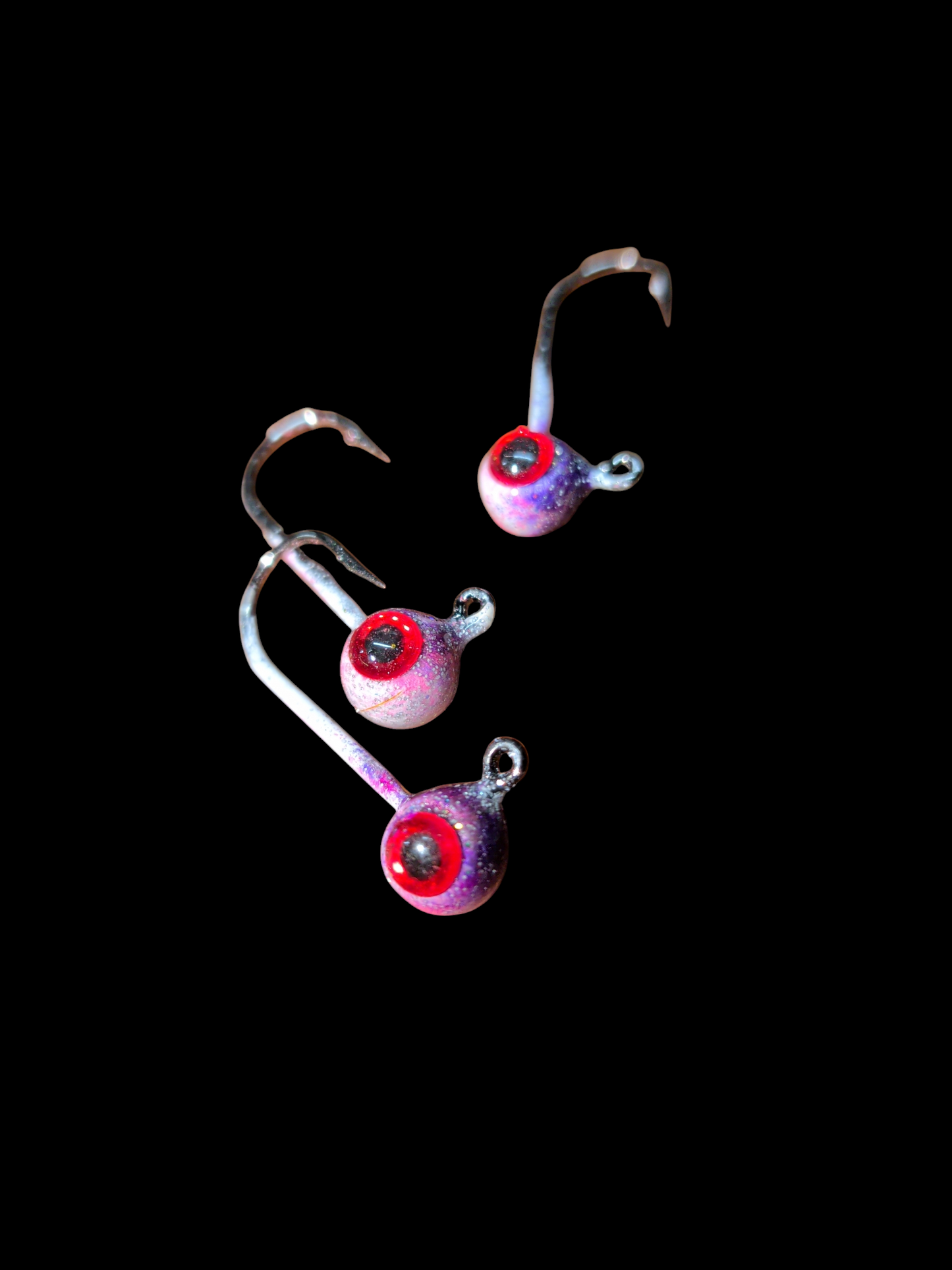 Glow #4 Mustad 32570-BN 1/32oz Lead Head Jigs