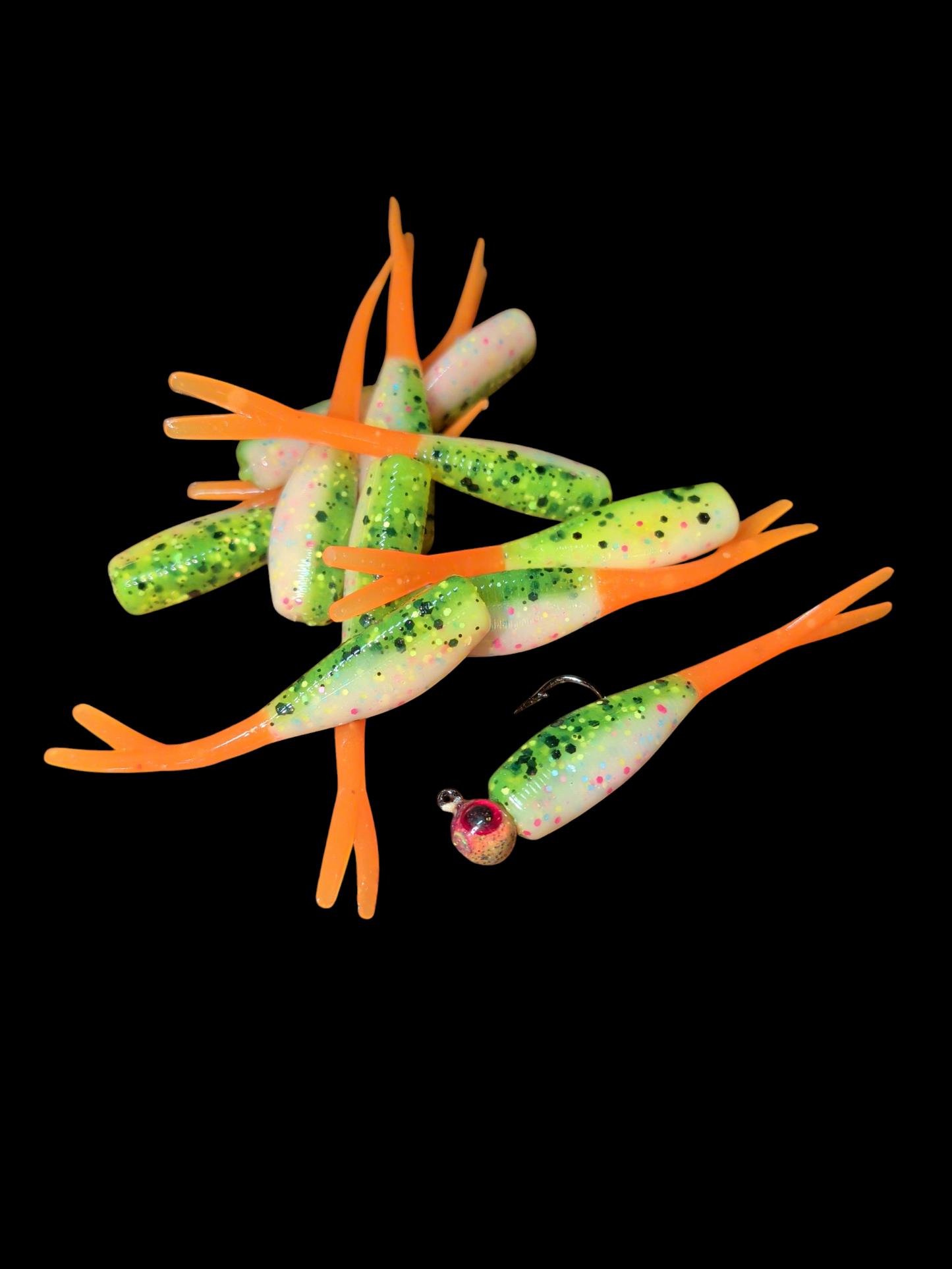 Custom 2" FC Split Tail Shad Pocket Pack