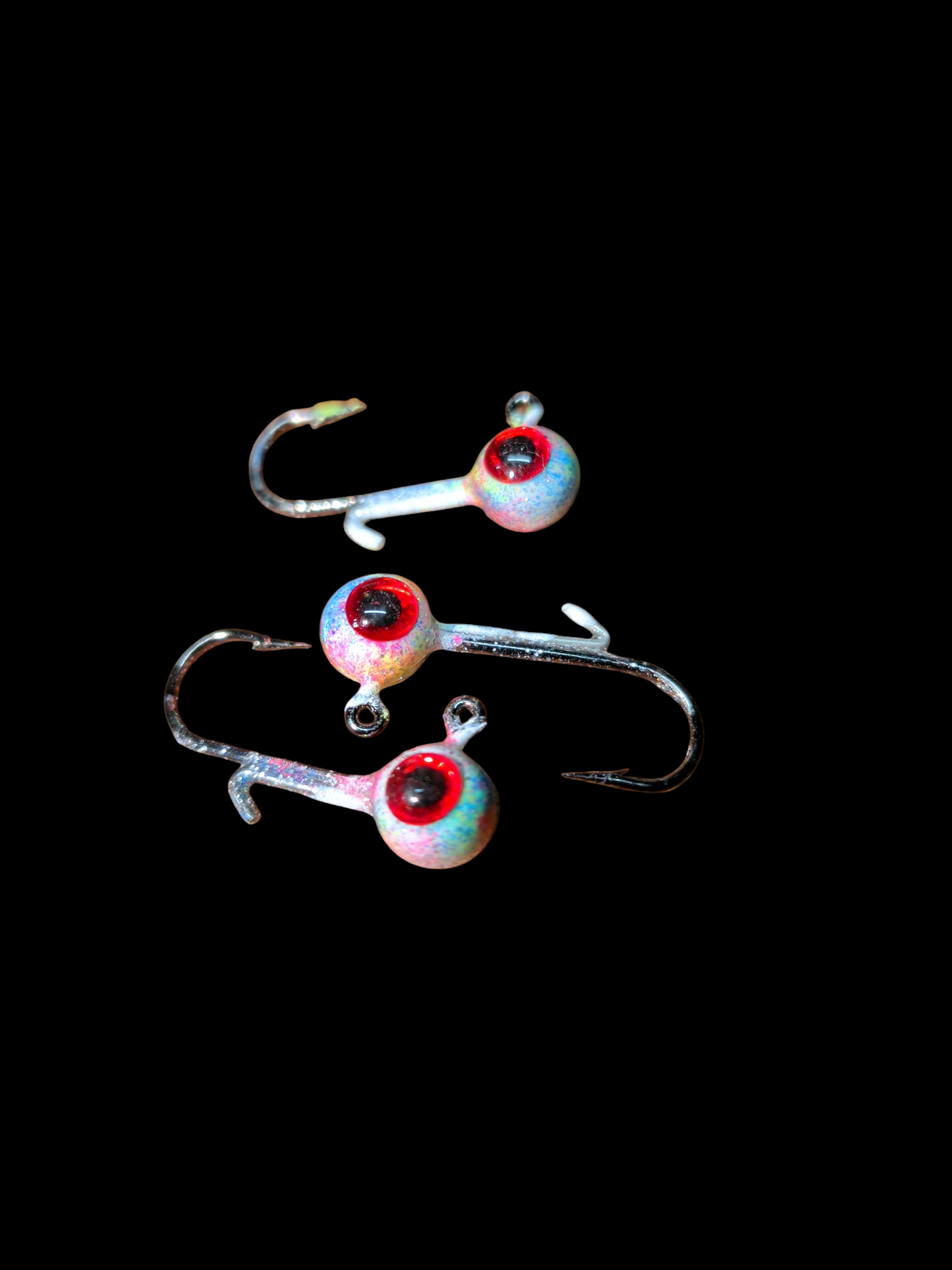 Glow #6 Mustad 32570-BN 1/32oz Lead Head