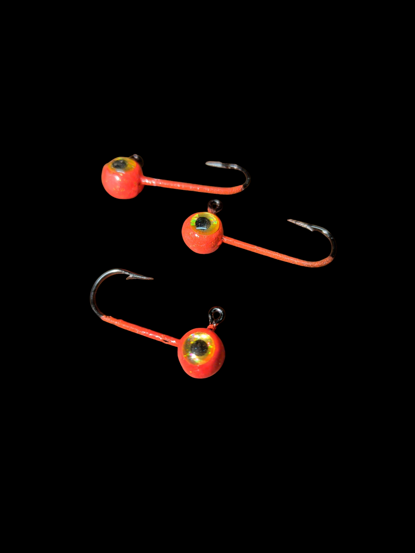 Glow #6 Mustad 32570-BN 1/32oz Lead Head