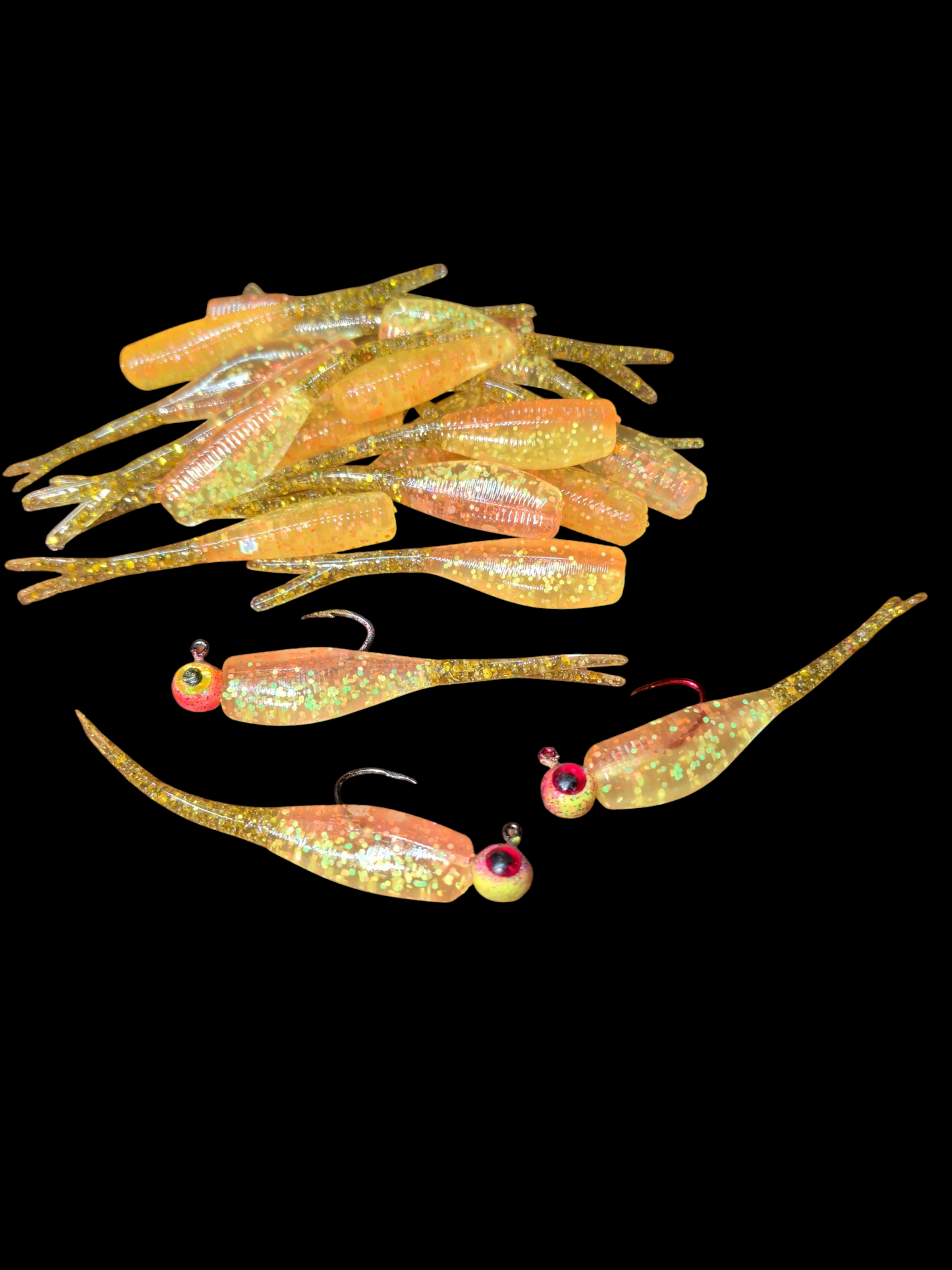 Custom 2" FC Split Tail Shad Pocket Pack