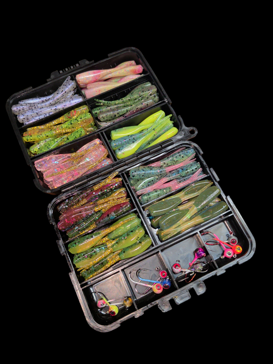 2" FC Split Tail Shad Pocket Pack