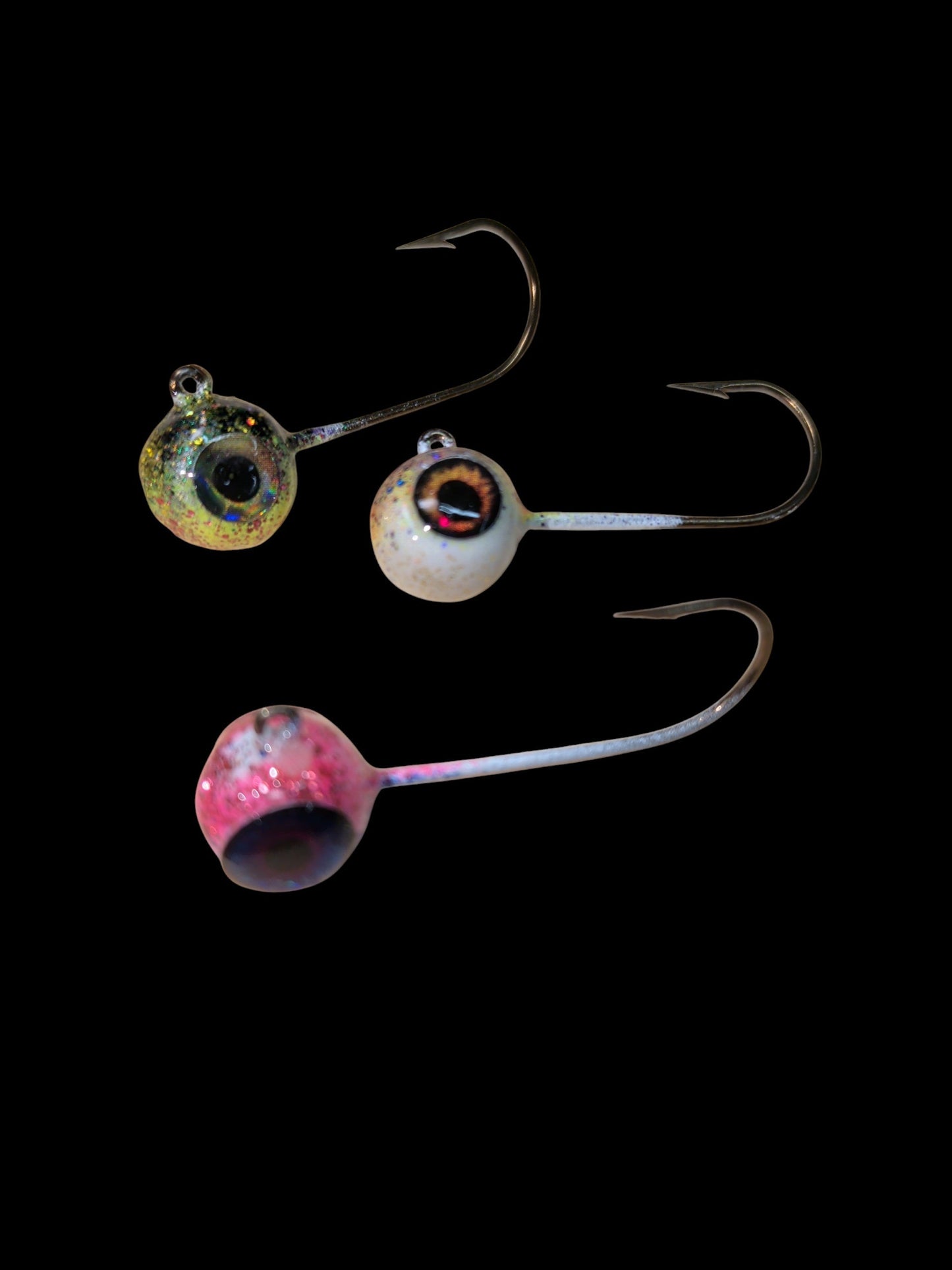 3/16th oz. Walleye Swimbait Jig heads.