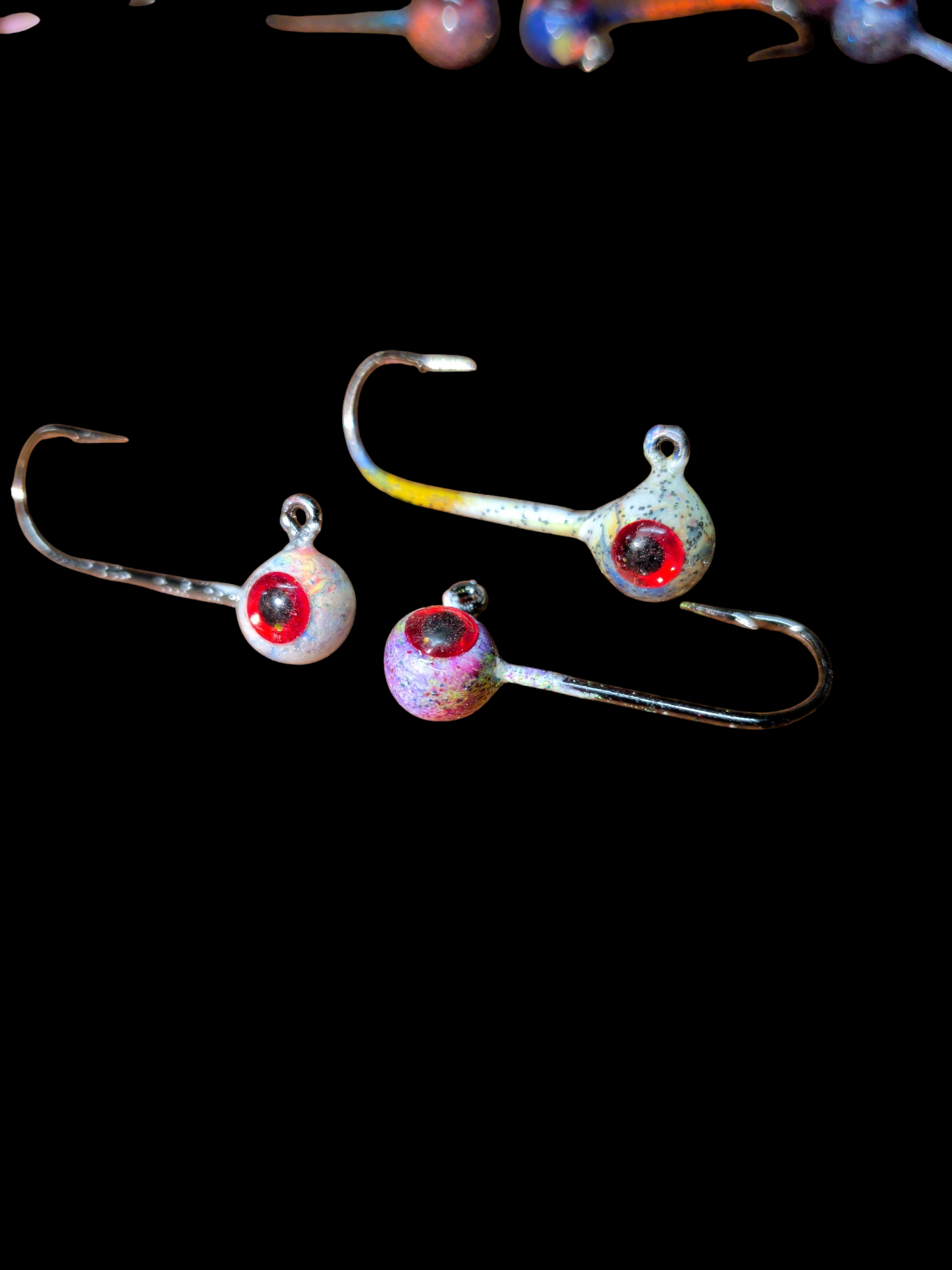 Glow #4 Mustad 32570-BN 1/32oz Lead Head Jigs