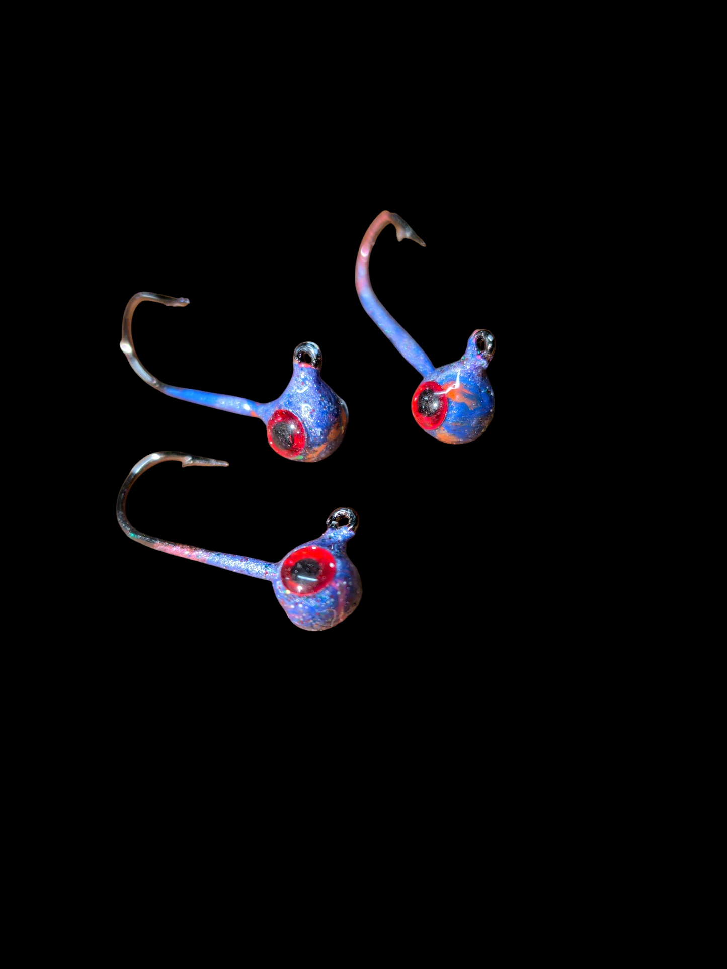 Glow #4 Mustad 32570-BN 1/32oz Lead Head Jigs